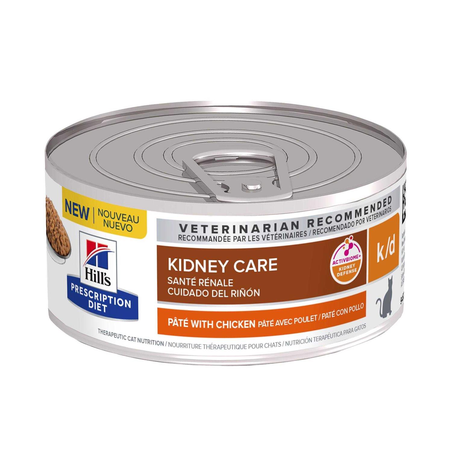 Hill's Prescription Diet k/d Chicken Canned Cat Food, 5.5-oz, 24 ct