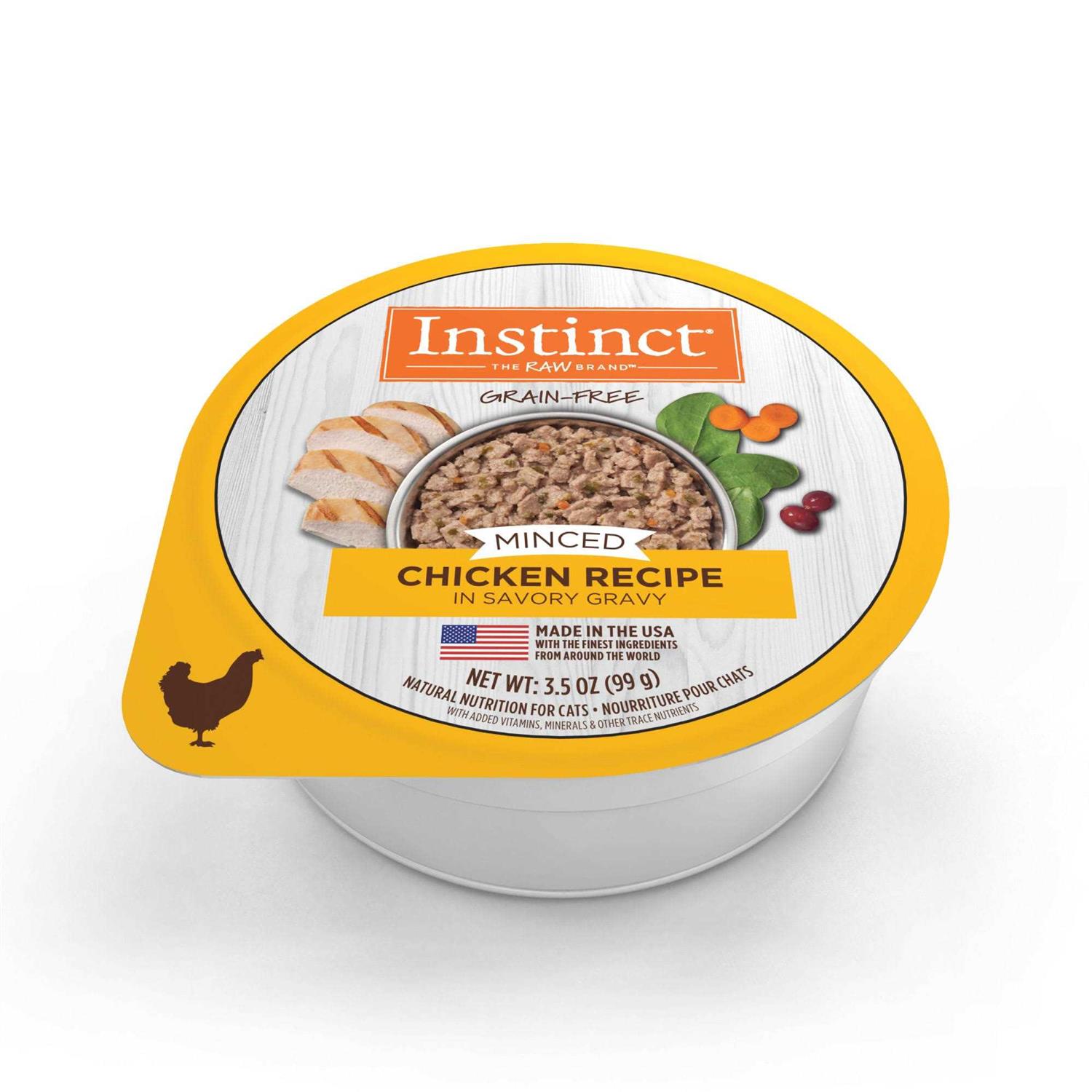 Alternative view of Instinct Grain-Free Minced Recipe Real Wet Cat Food Cups