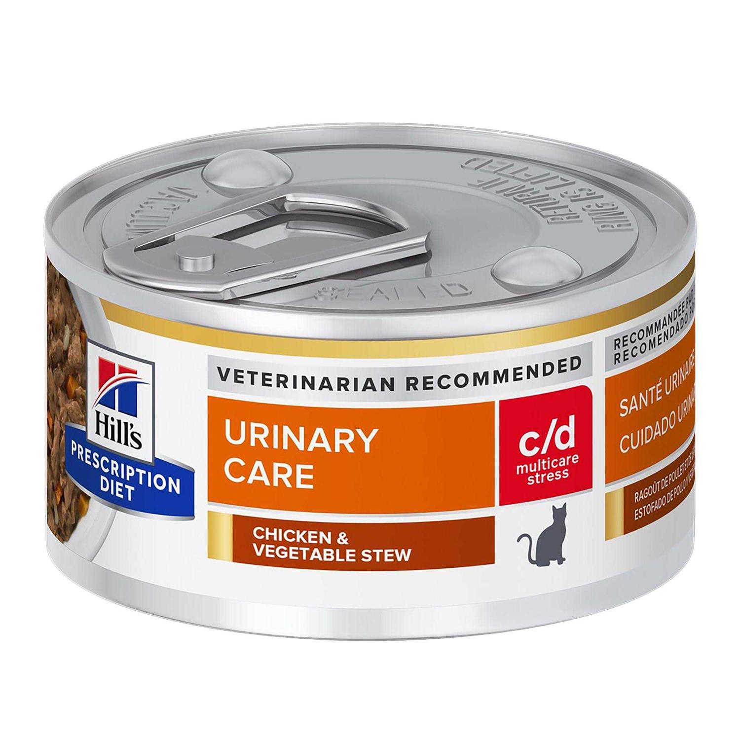 Hill's Prescription Diet c/d Multicare Stress Urinary Care Chicken & Vegetable Stew Canned Cat Food