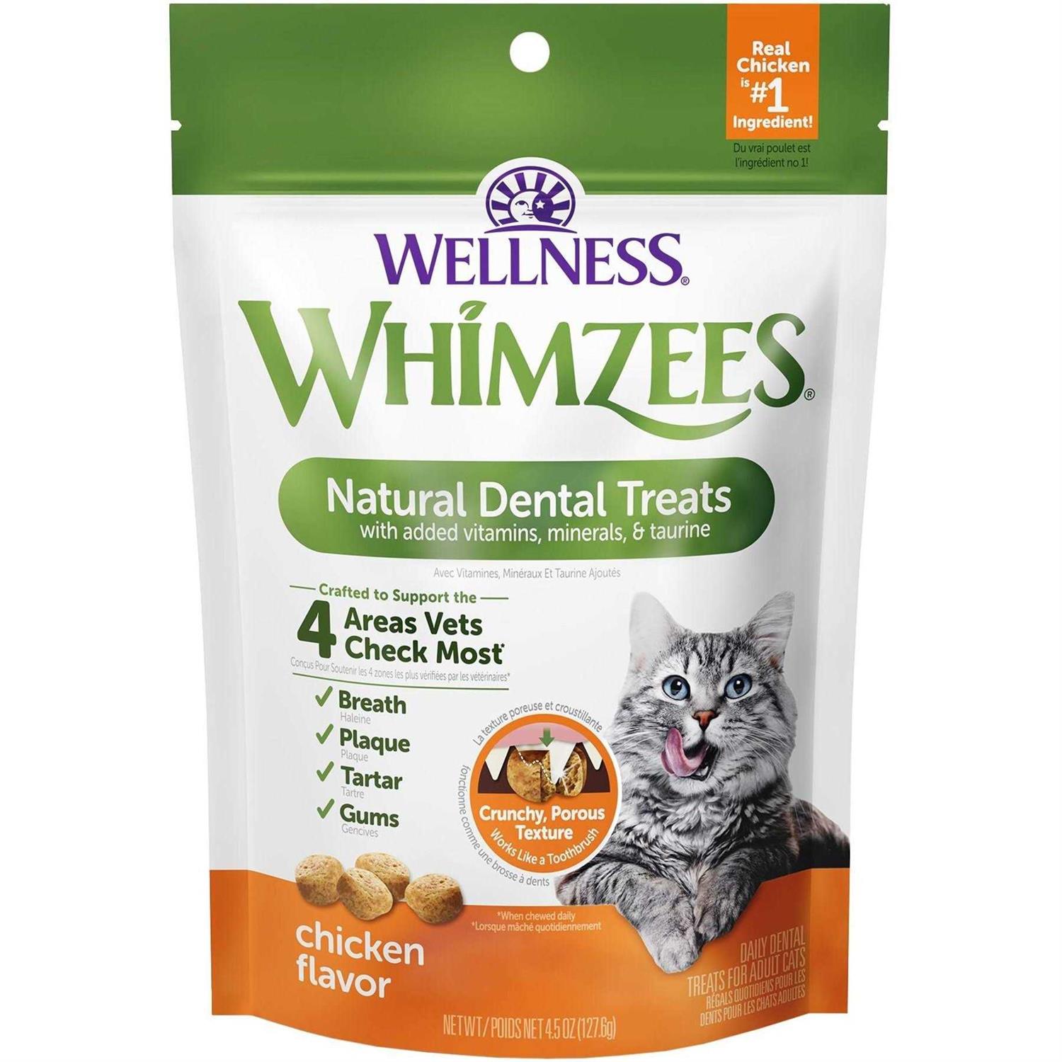Whimzees Natural Dental Chicken Cat Treats