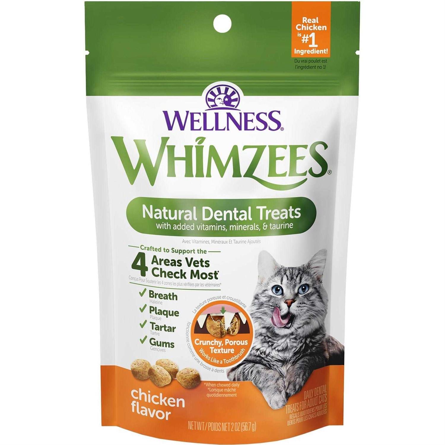 Whimzees Natural Dental Chicken Cat Treats