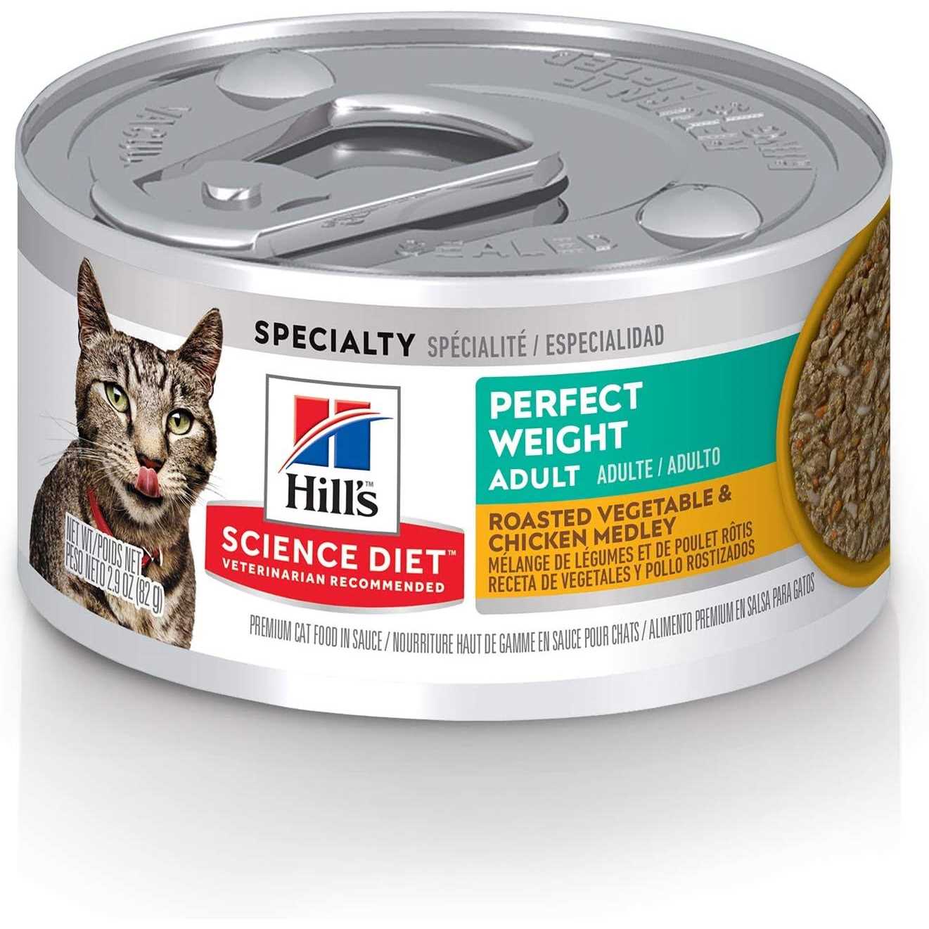 Hill's Science Diet Adult Perfect Weight Roasted Vegetable & Chicken Medley Cat Food