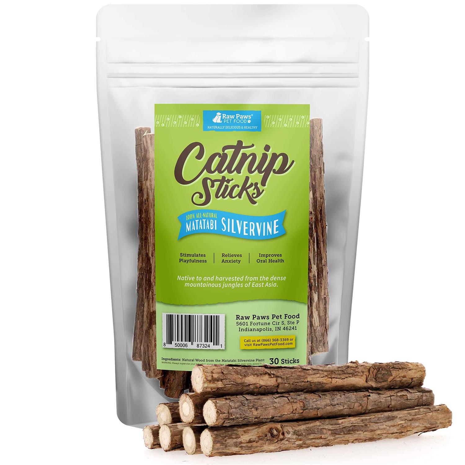 Raw Paws Silvervine for Cats Silvervine Cat toys for Indoor Cats