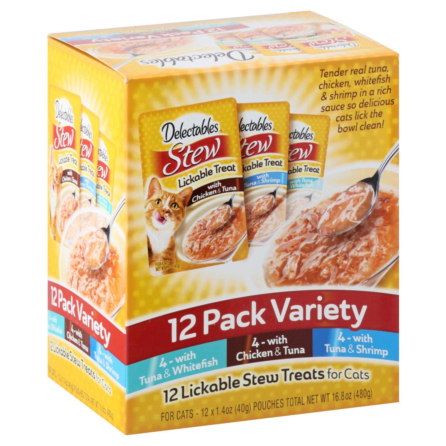Hartz Delectables Stew Variety Pack Lickable Cat Treats