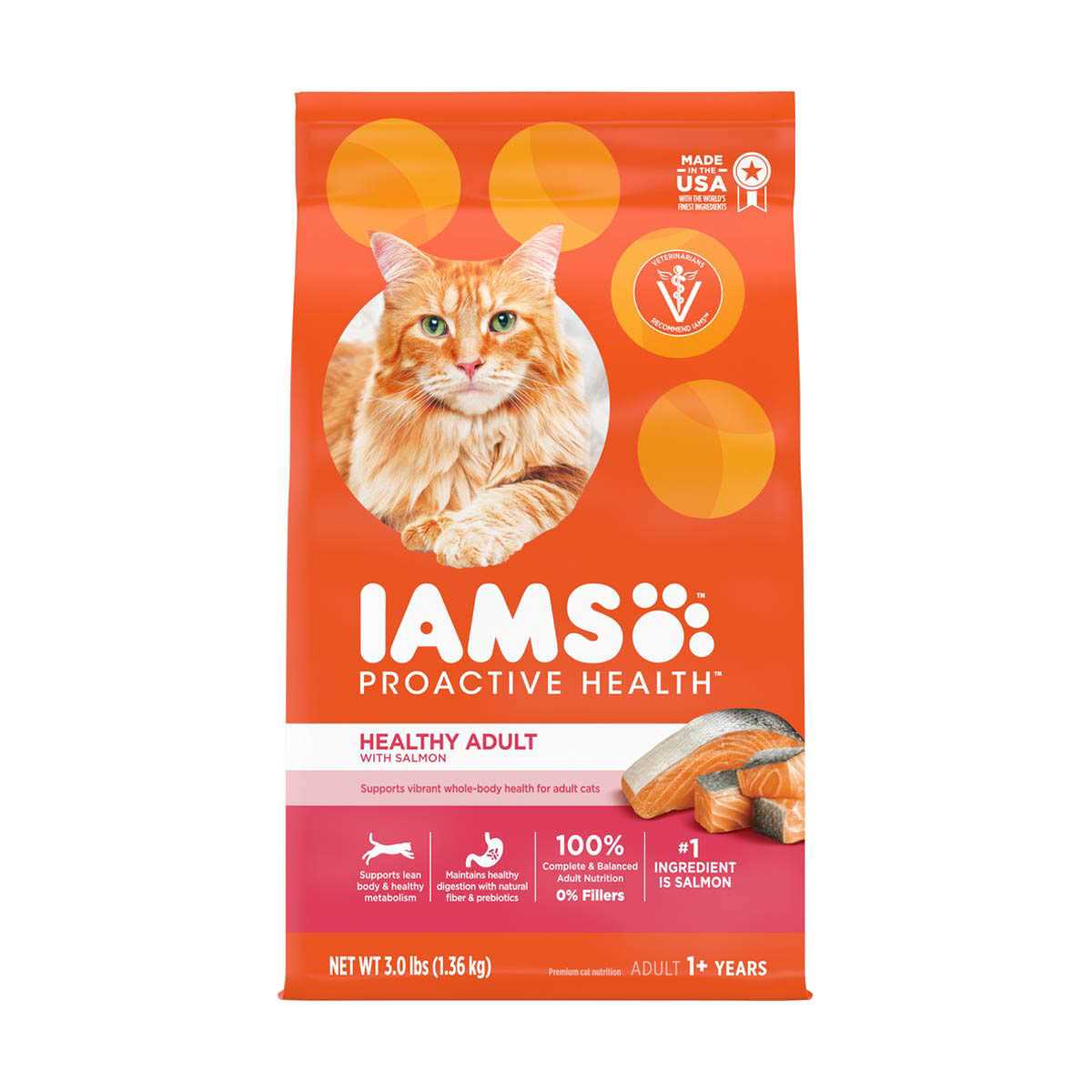 Iams Proactive Health Salmon Adult Dry Cat Food