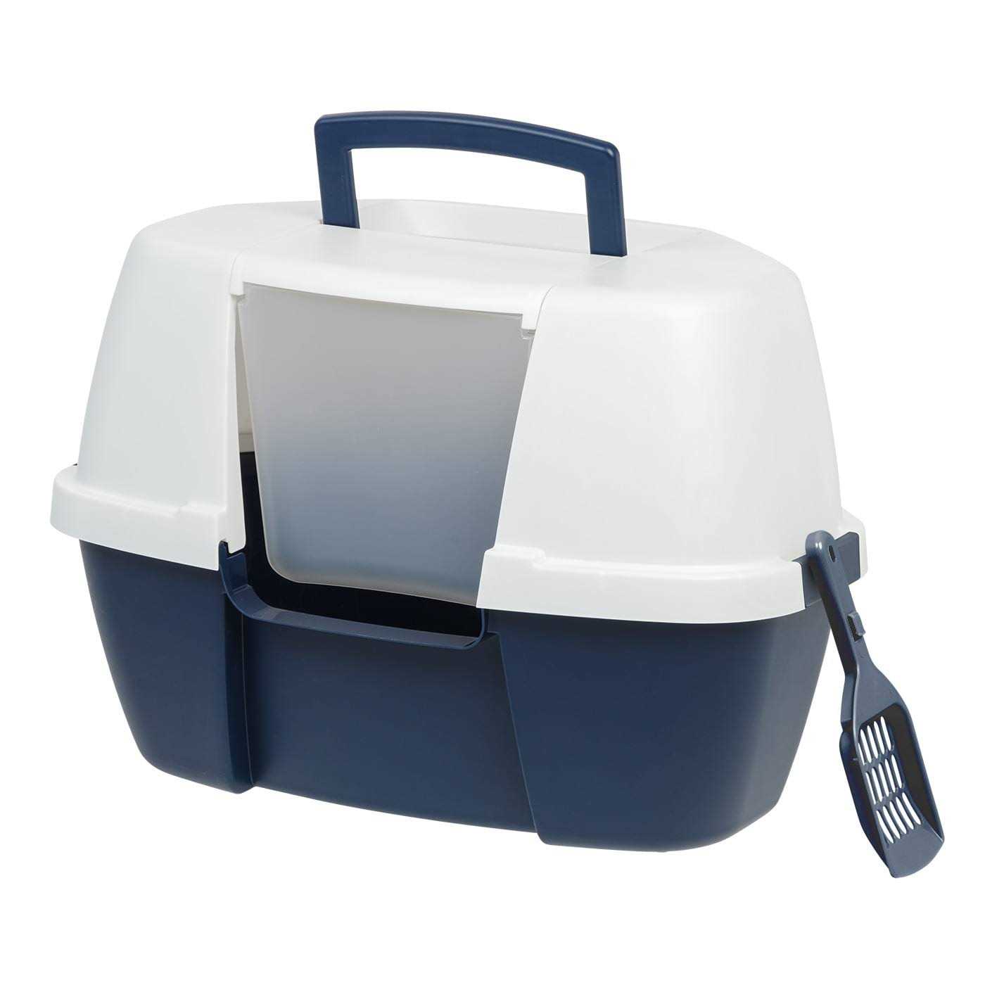 IRIS USA Hooded Cat Litter Box with Scoop