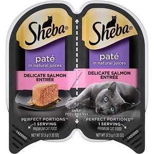 Sheba Perfect Portions Salmon Cat Food Trays, 1.3-oz, 48 ct