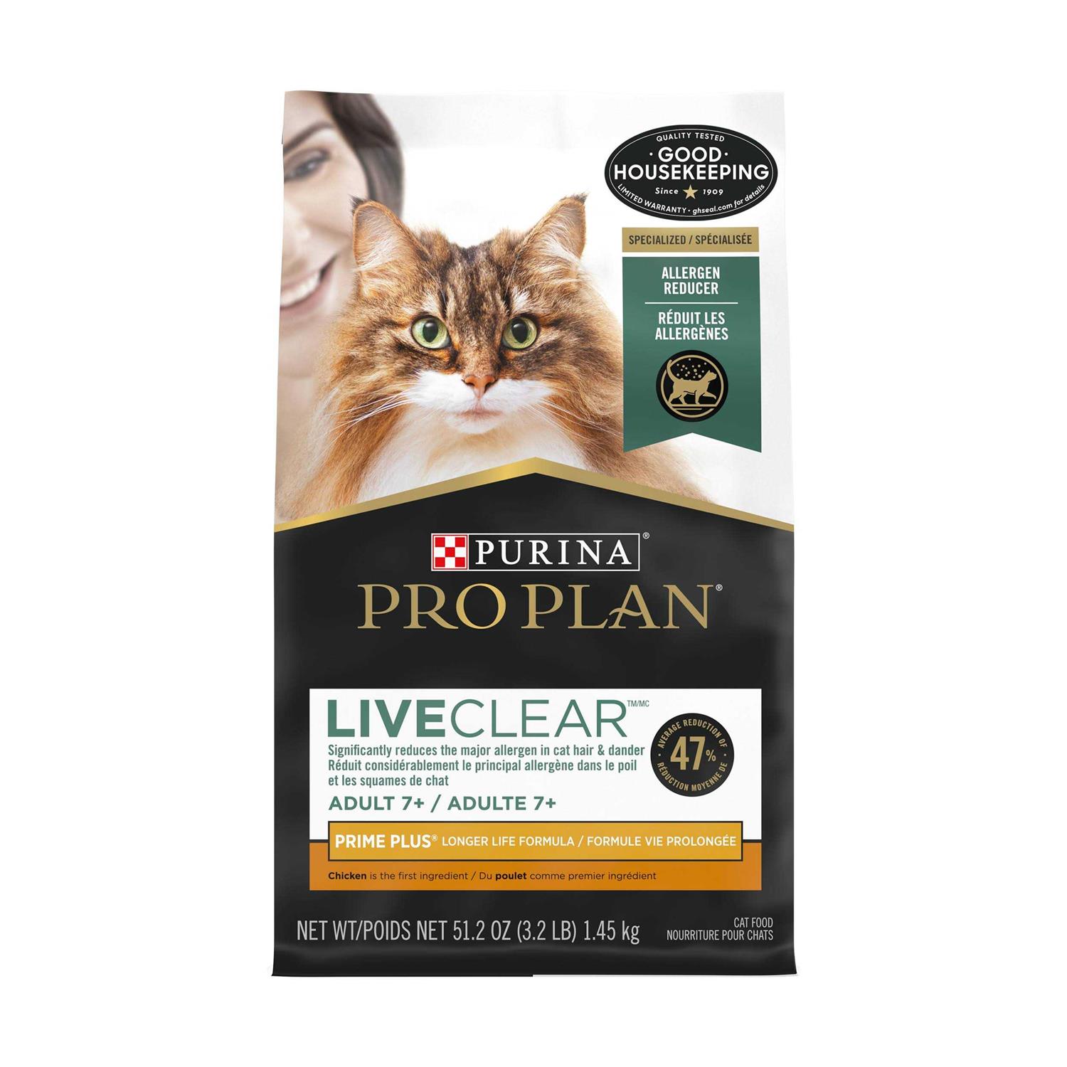 Purina Pro Plan LIVECLEAR Senior Adult Prime Plus Longer Life Formula Cat Food