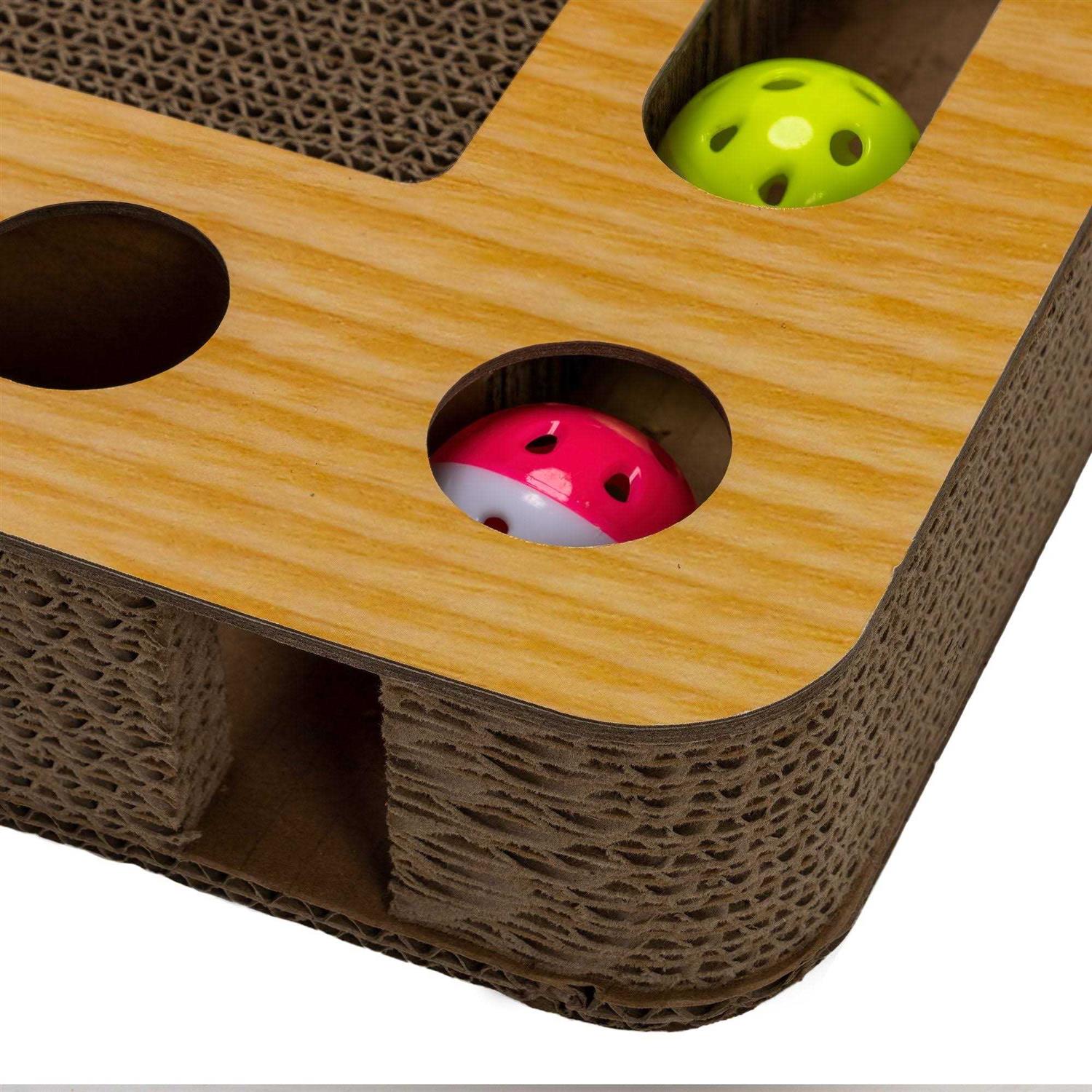 Alternative view of FurHaven Hexagon Busy Box Cat Scratcher