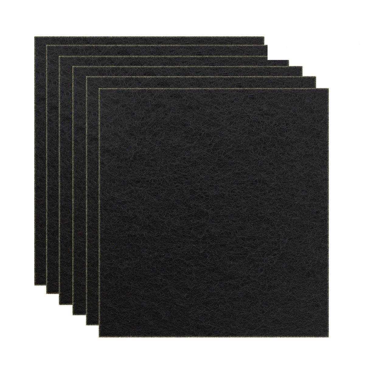 Beacozofu 6 Pack Charcoal Cat Litter Box Replacment Filter Hooded Cat Litter Boxes and Pans Carbon Odor Filters
