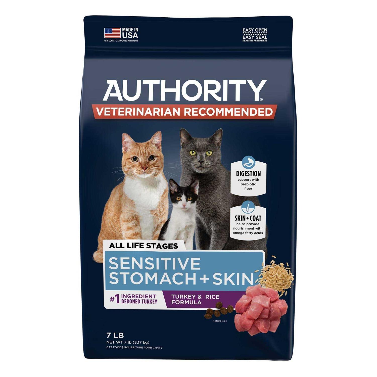 Authority Sensitive Stomach and Skin Cat Dry Food