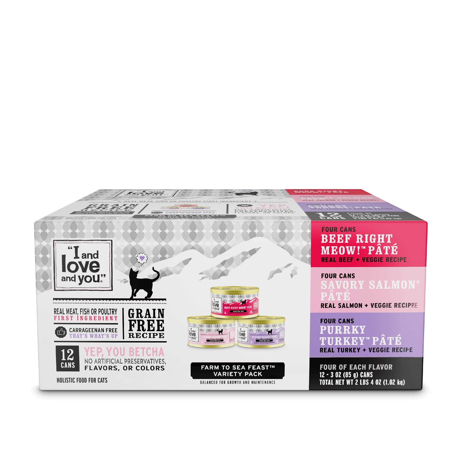 I and Love and You Farm To Sea Feast Wet Cat Food Variety Pack
