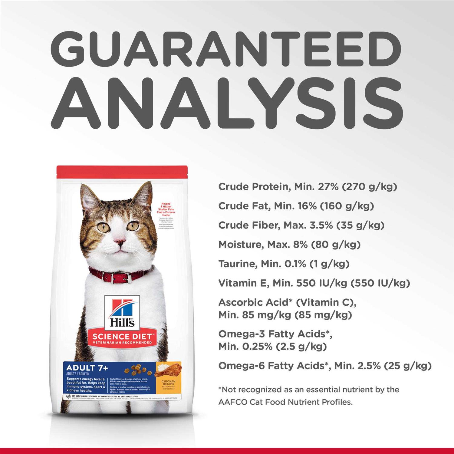 Alternative view of Hill's Science Diet Adult 7+ Chicken Recipe Dry Cat Food