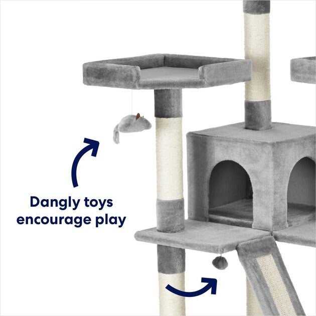 Alternative view of Frisco 72-in Faux Fur Cat Tree Condo