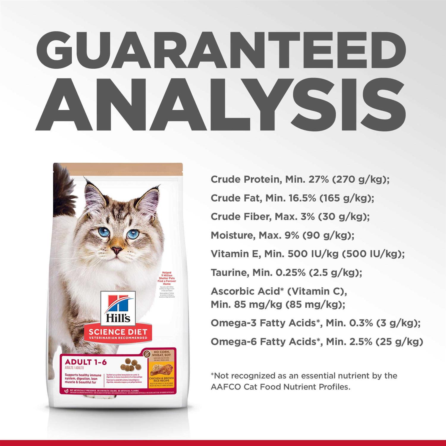 Alternative view of Hill's Science Diet Adult No Corn, Wheat or Soy Chicken Dry Cat Food