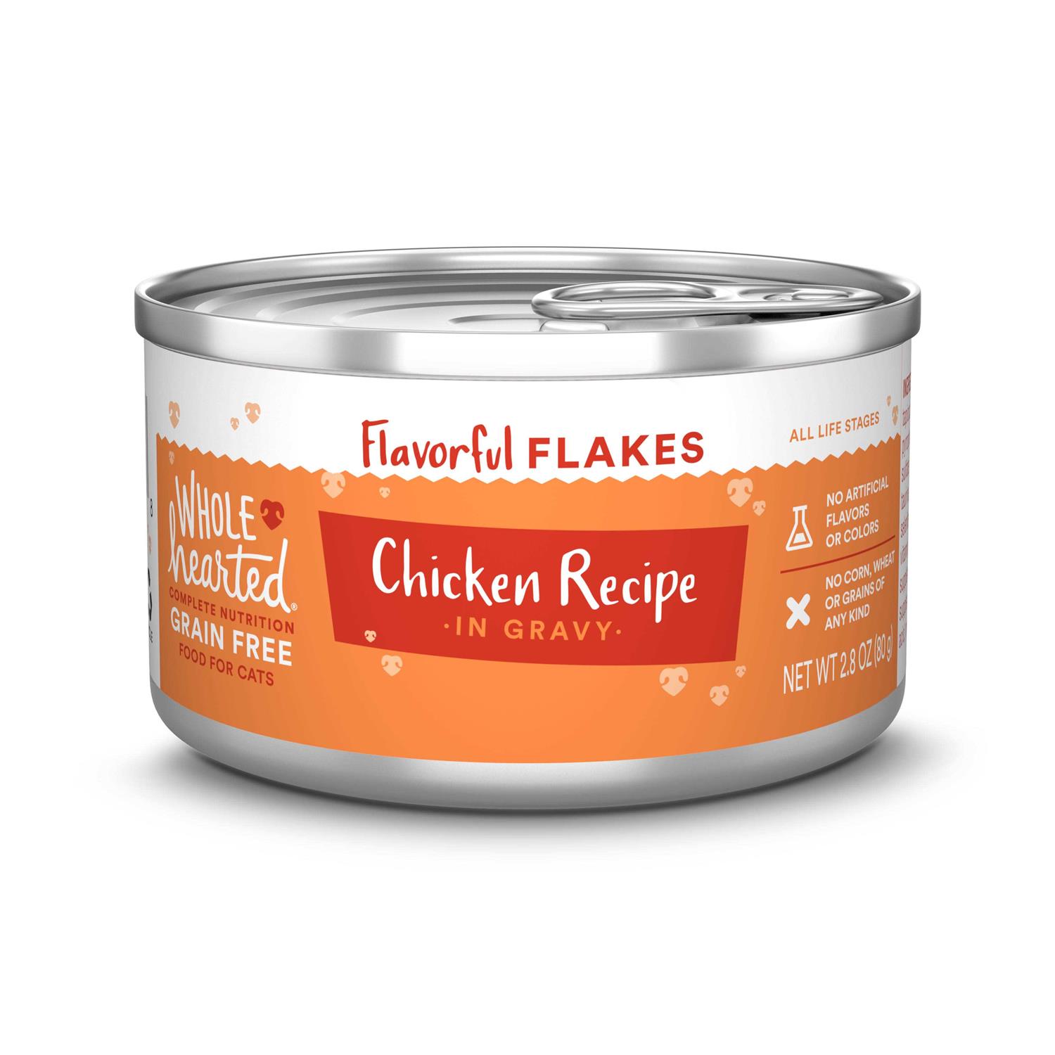 WholeHearted Chicken Recipe Flaked In Gravy Food For Cats