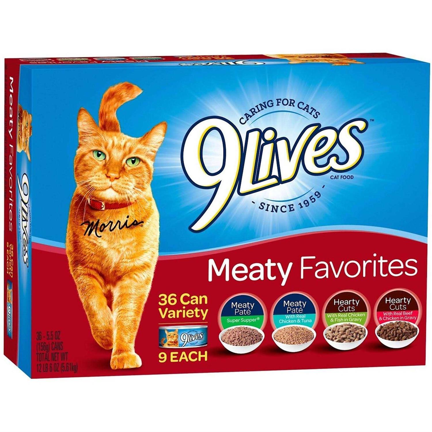 9Lives Meaty Favorites Variety Pack Wet Cat Food
