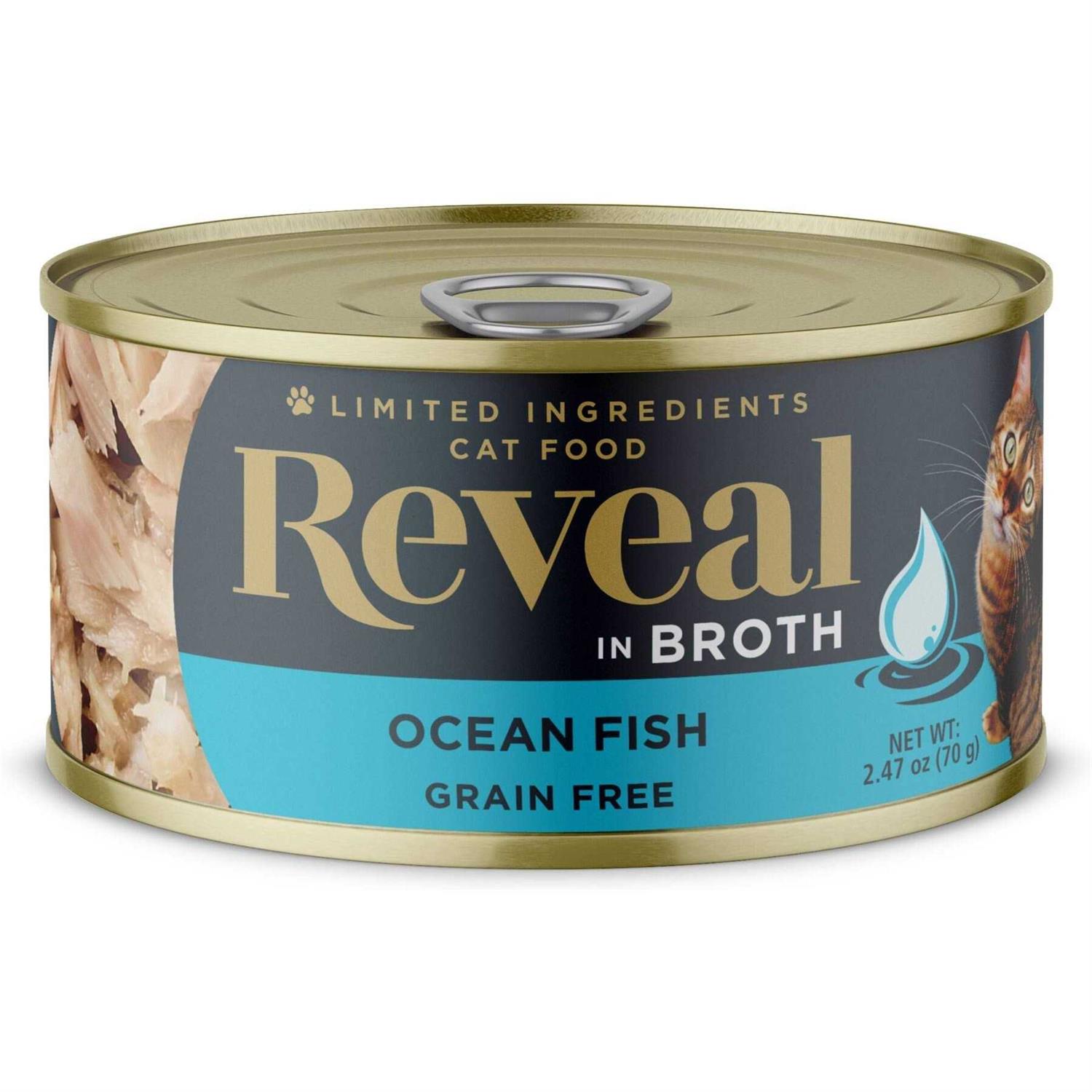 Reveal Natural Wet Cat Food 24 Pack Limited Ingredient Grain Free Food for Cats