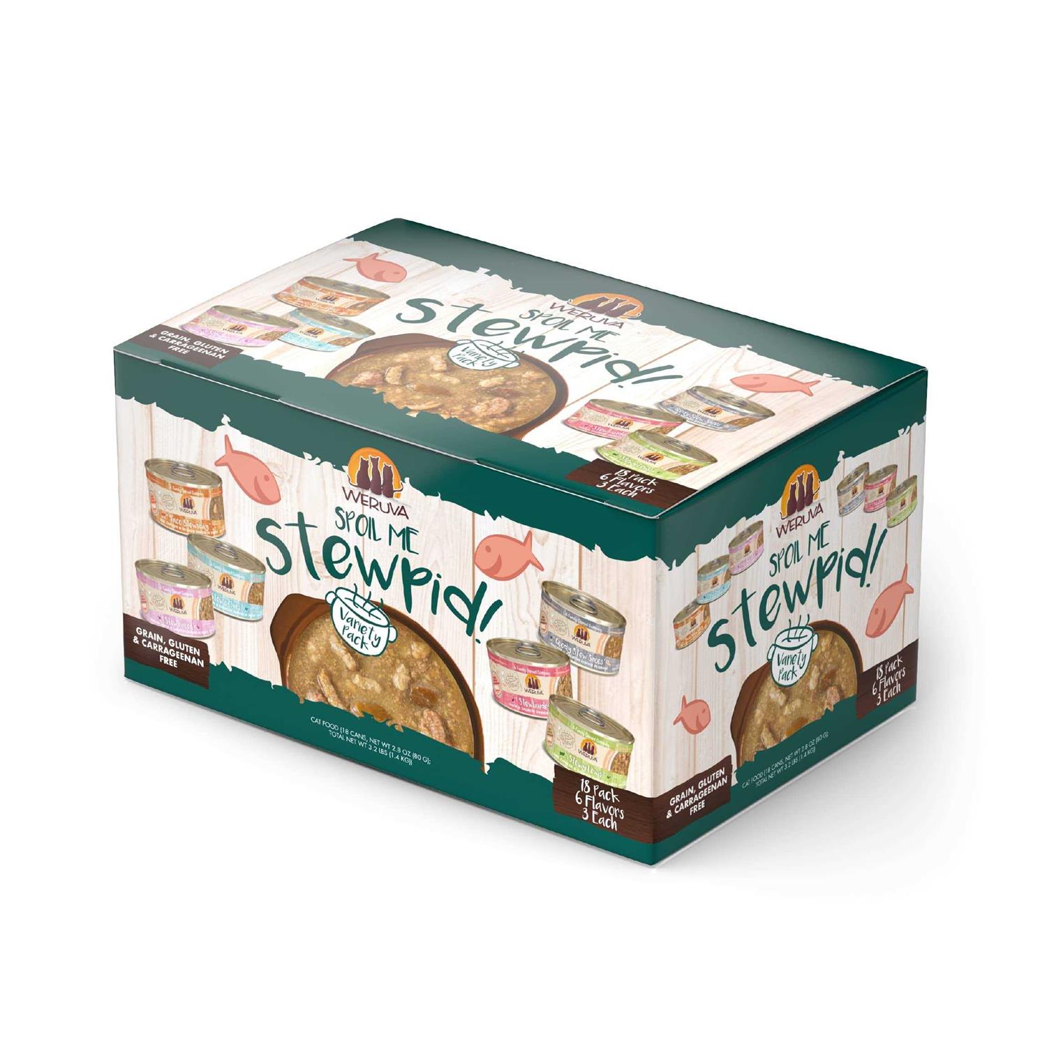 Weruva Classic Stews Cat Food Spoil Me Stewpid! Variety Pack