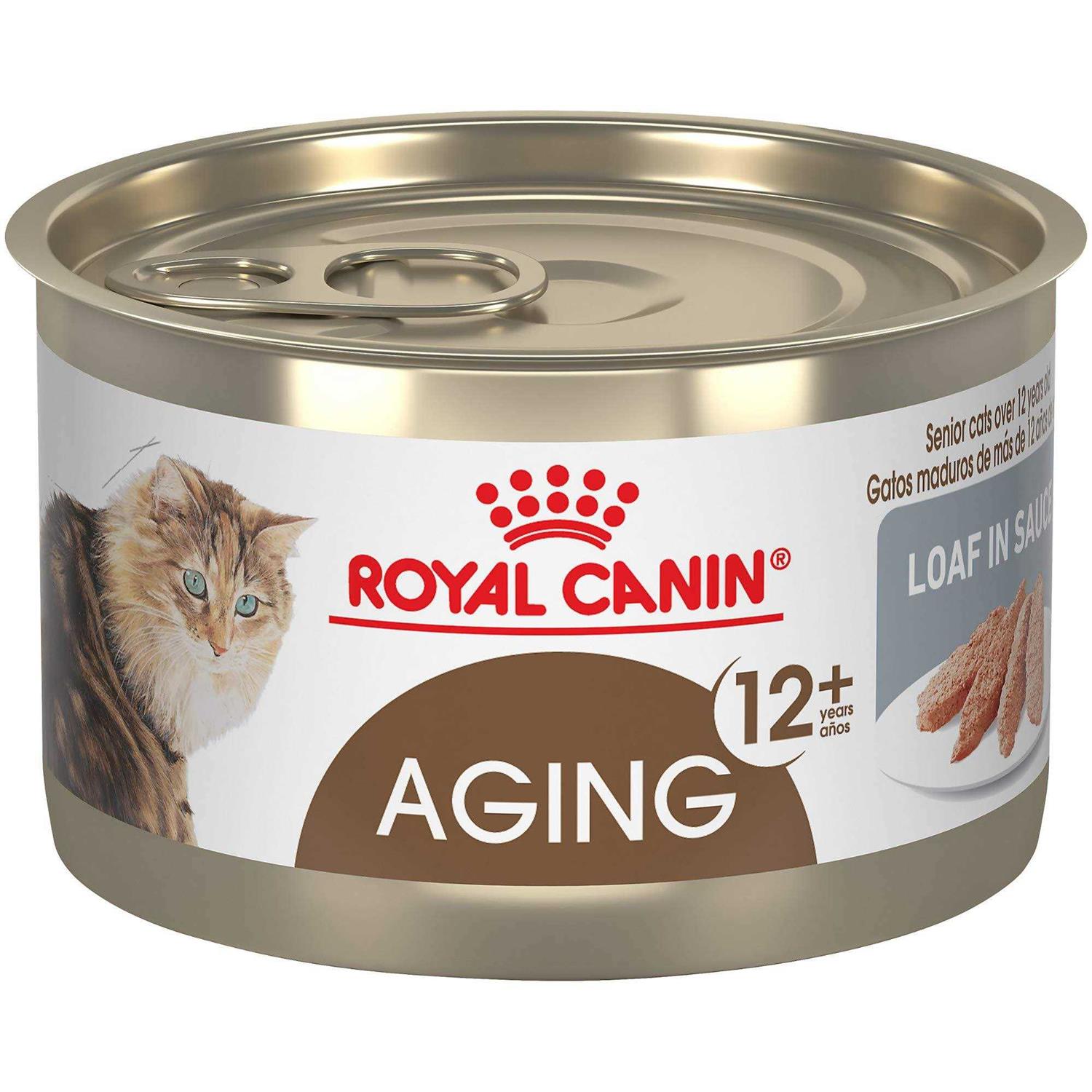 Royal Canin Feline Health Nutrition Aging 12+ Loaf in Sauce Canned Cat Food