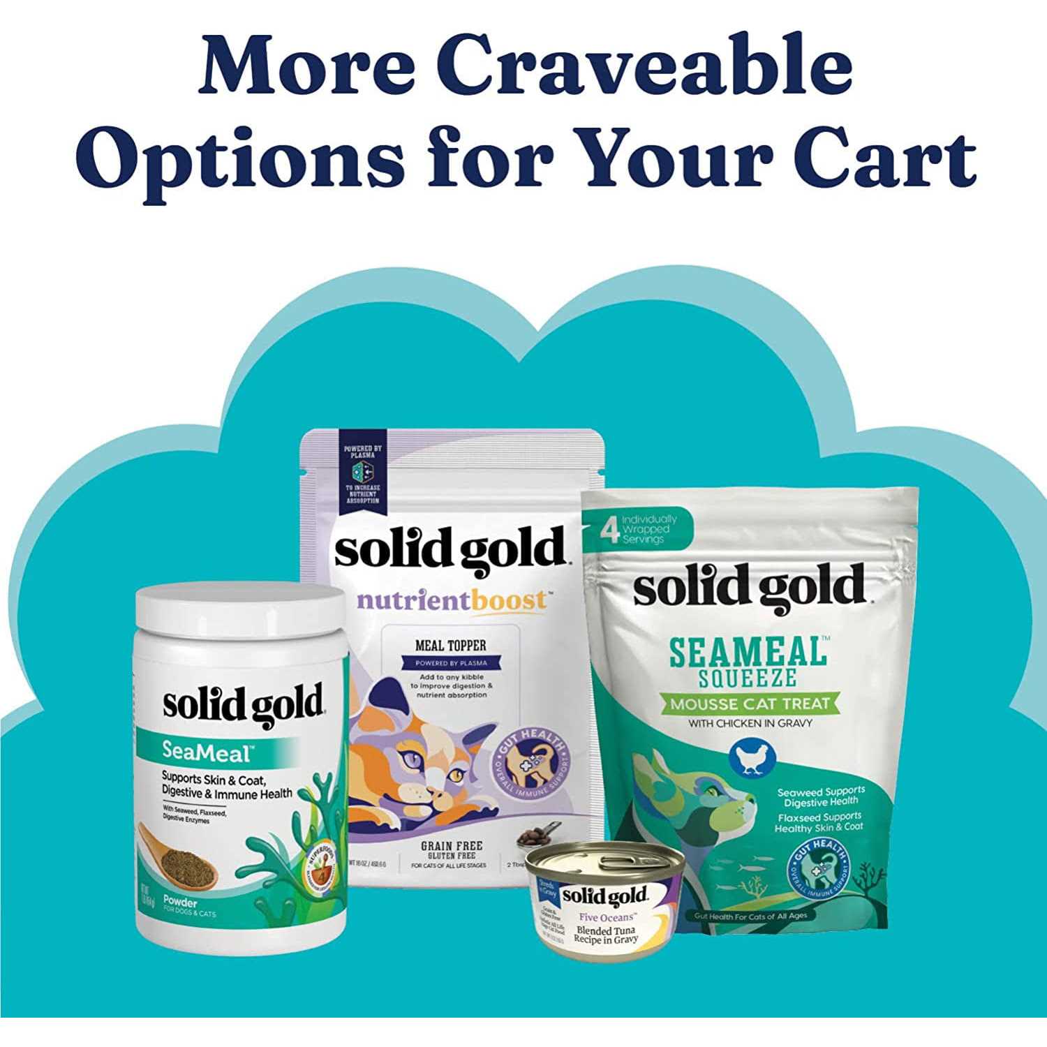 Alternative view of Solid Gold Winged Tiger Quail & Pumpkin Adult Dry Cat Food