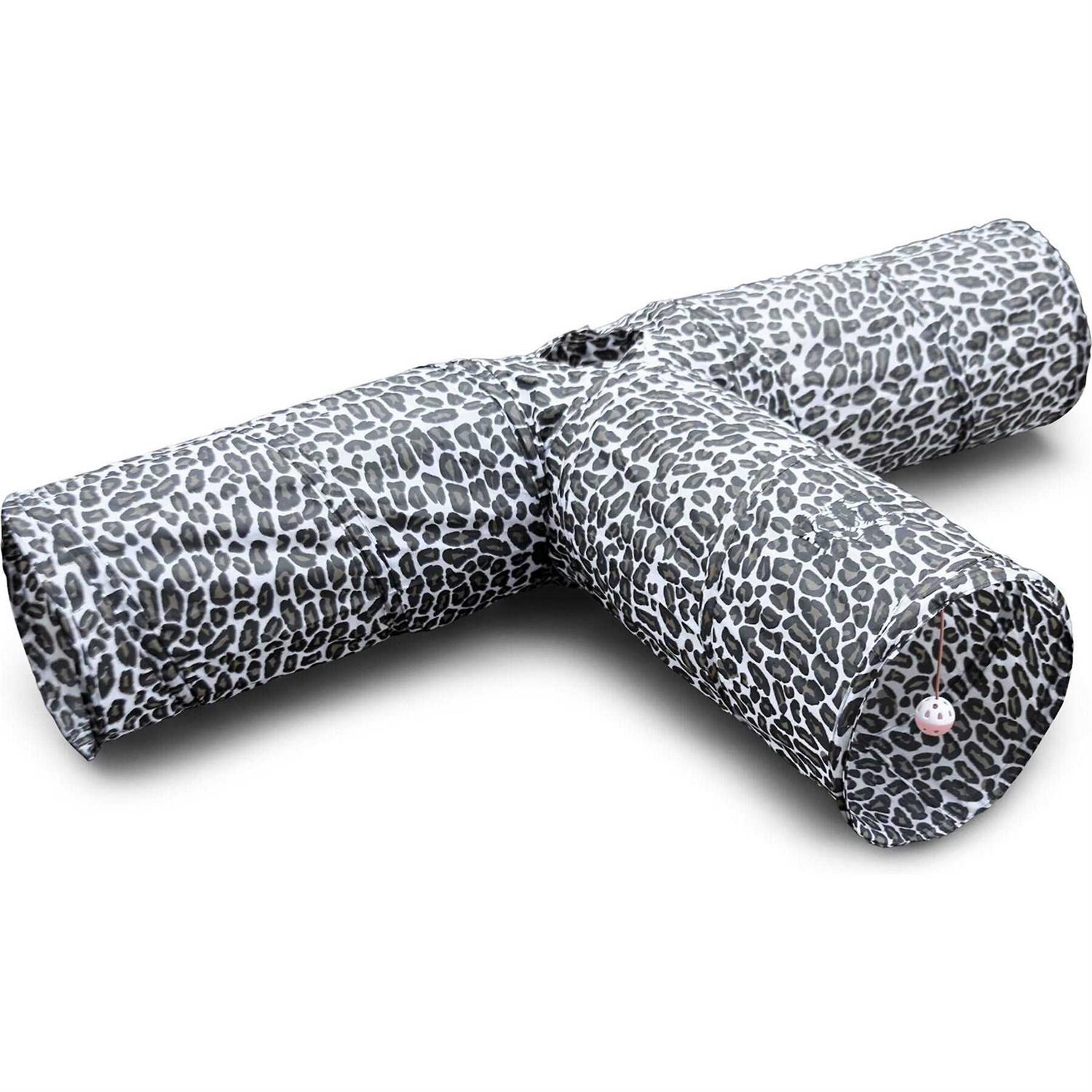 Feline Ruff Premium Way Cat Tunnel. Extra Large 12 Inch Diameter and Extra Long. A Big Collapsible Play Toy. Wide Pet Tunnel Tube