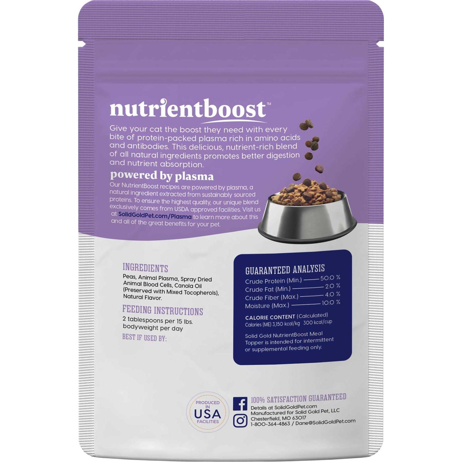 Alternative view of Solid Gold NutrientBoost Grain-Free Cat Food Topper