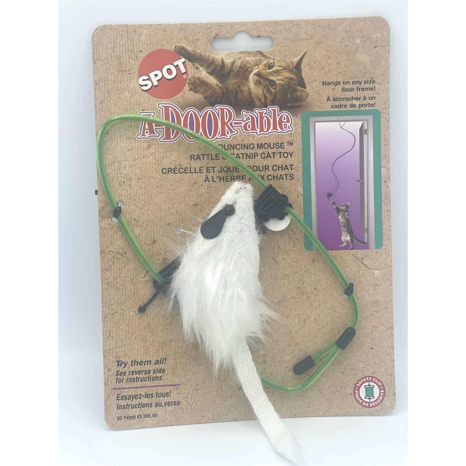 Spot A-Door-Able Bouncing Mouse Cat Toy