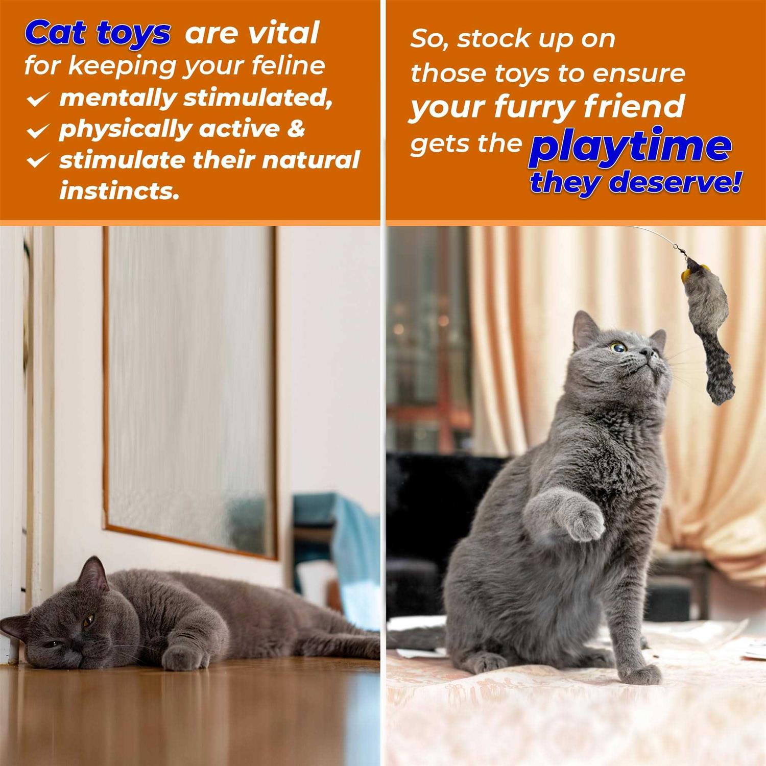 Alternative view of Kats 'N Us Mouse Cat Toy Pak