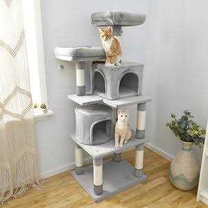 Alternative view of Frisco 68-in Faux Fur Cat Tree Condo