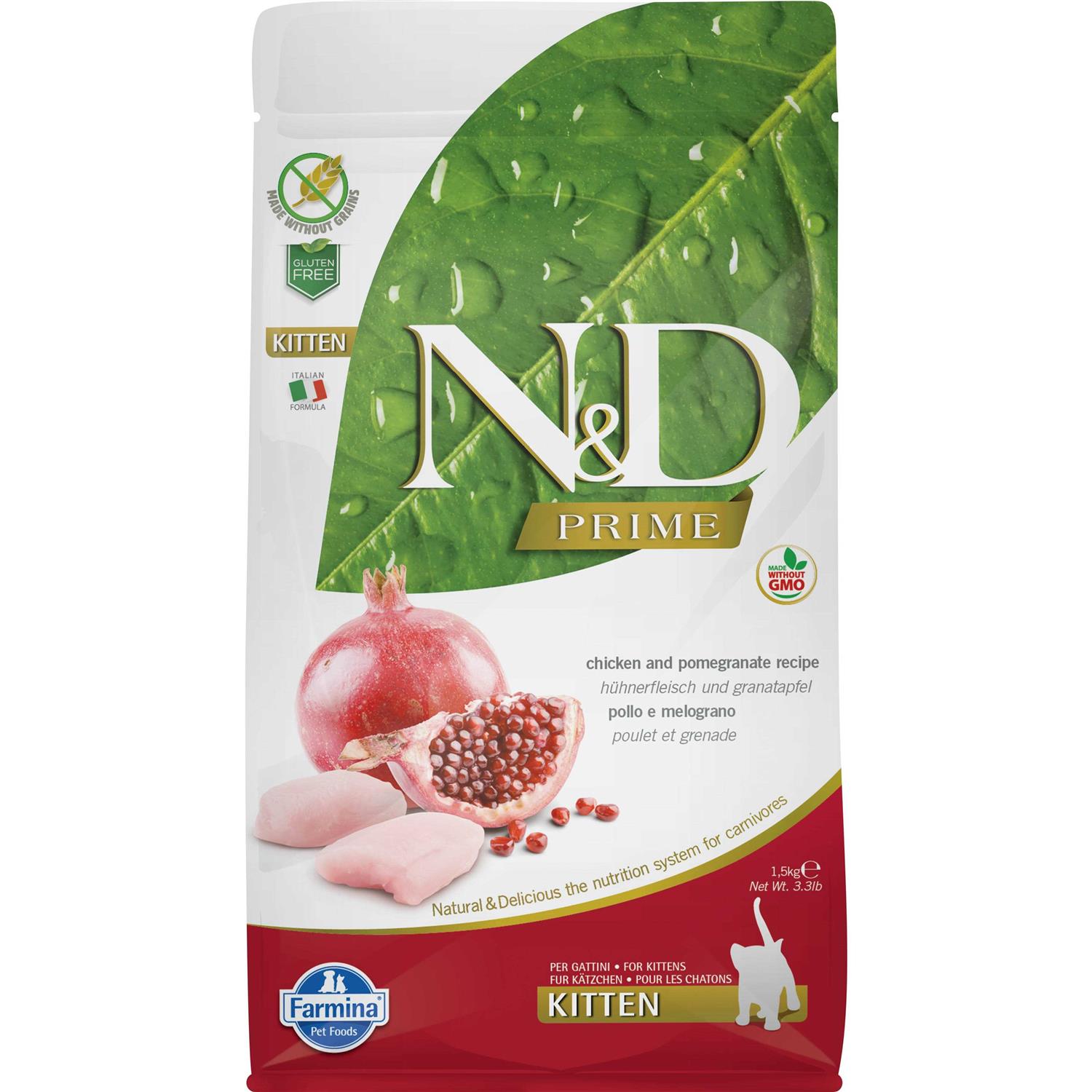 Farmina N&D Prime Chicken & Pomegranate Kitten Dry Cat Food