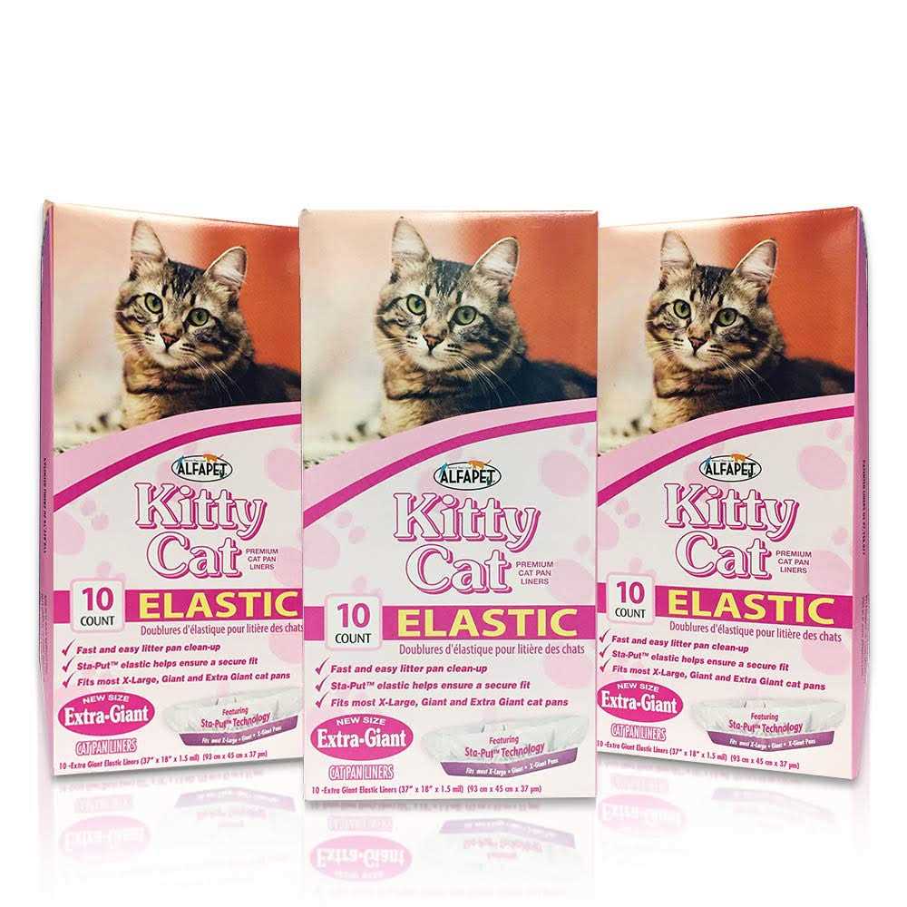 Alfapet Kitty Cat Litter box Disposable Elastic Liners For Large