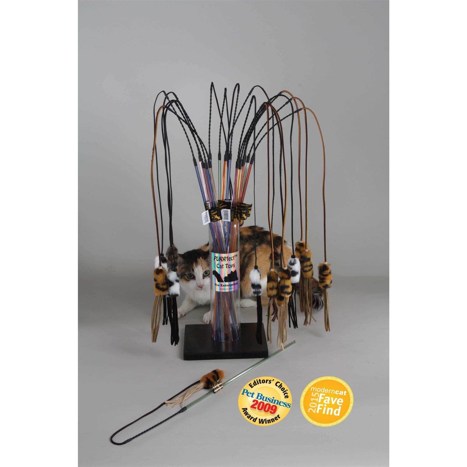 Alternative view of PURRfect Leather Bouncer Cat Toy