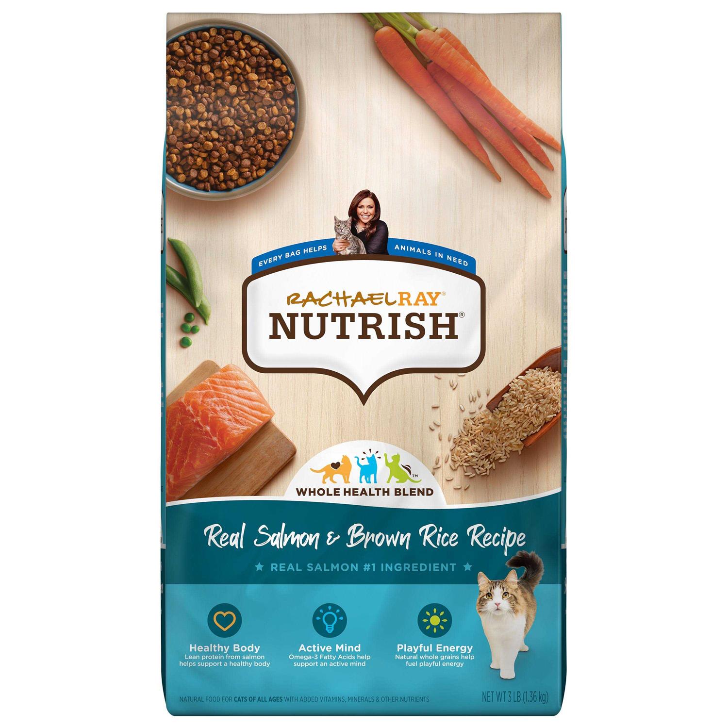 Rachael Ray Nutrish Salmon Brown Rice Recipe Dry Cat Food