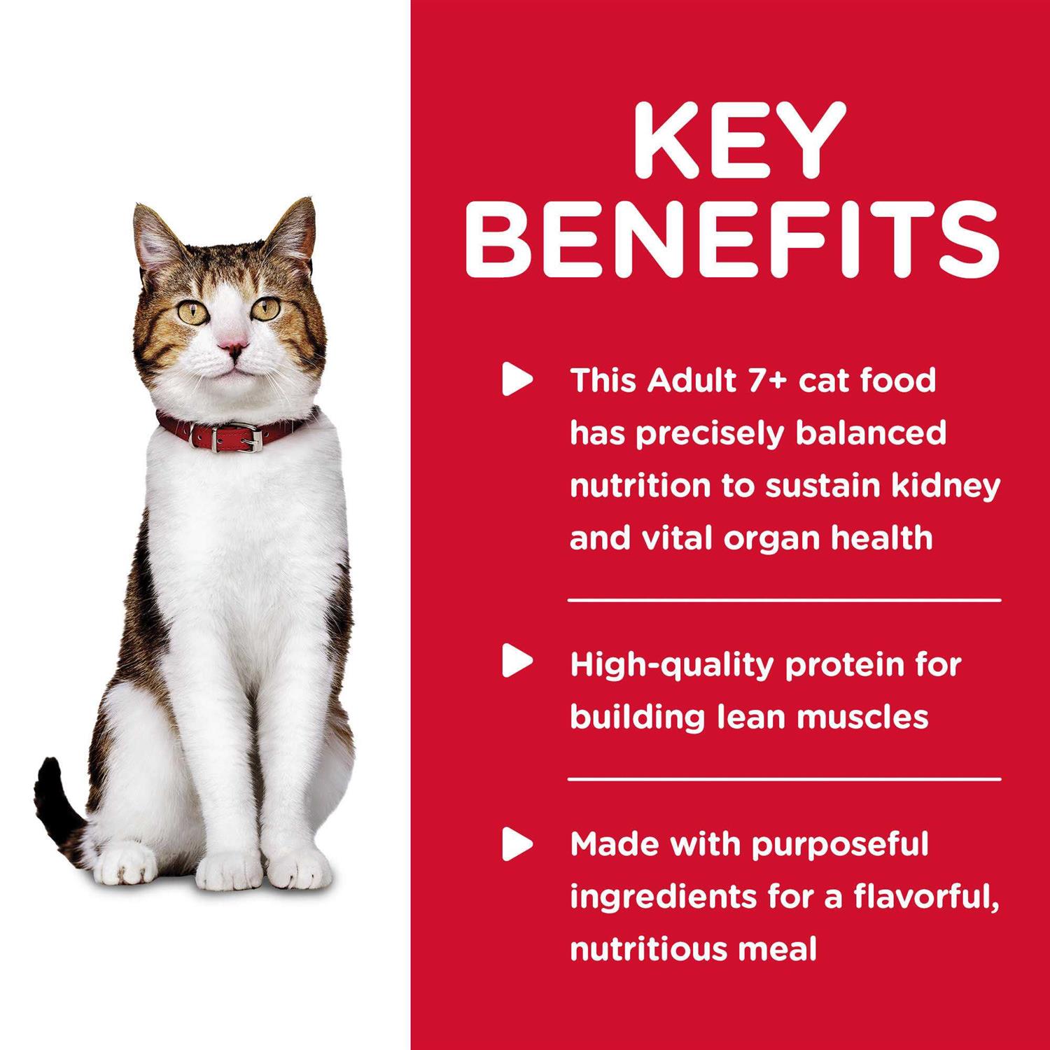 Alternative view of Hill's Science Diet Adult 7+ Savory Cat Food Chicken Entree