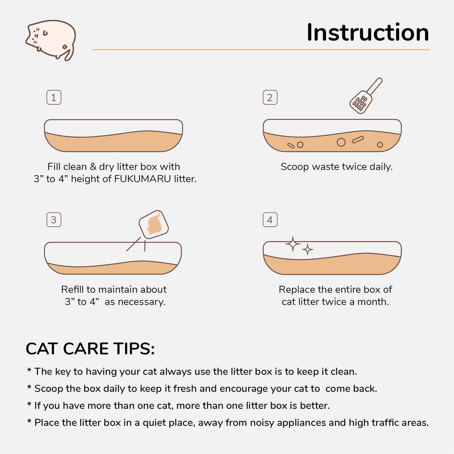 Alternative view of FUKUMARU Tofu Cat Litter Clumping Cat Litter, Dust Free Unscented Flushable Tofu Litter, Natural, Lightweight and Low Tracking Cat Litter