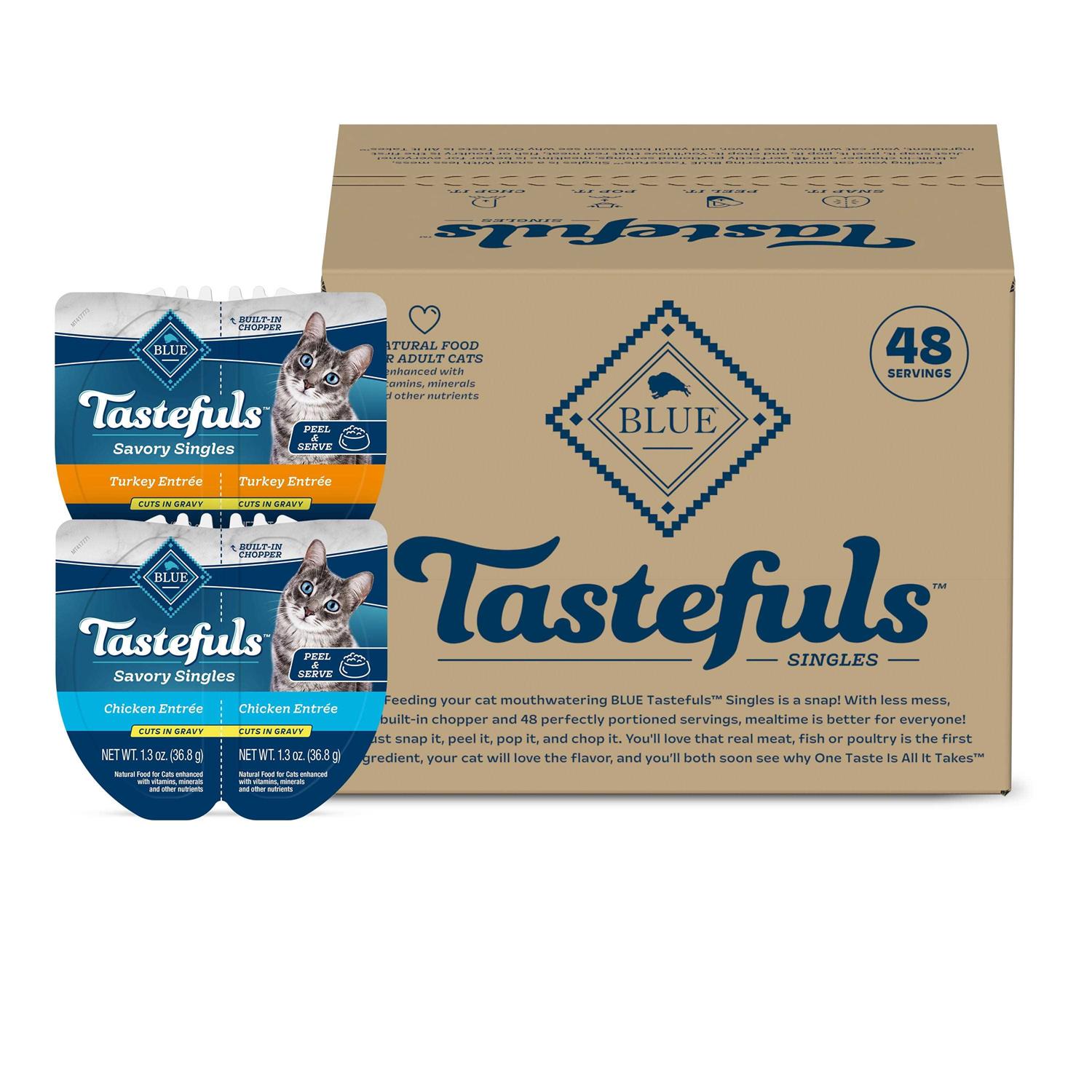 Blue Buffalo Tastefuls Savory Singles Adult Cuts in Gravy Wet Cat Food