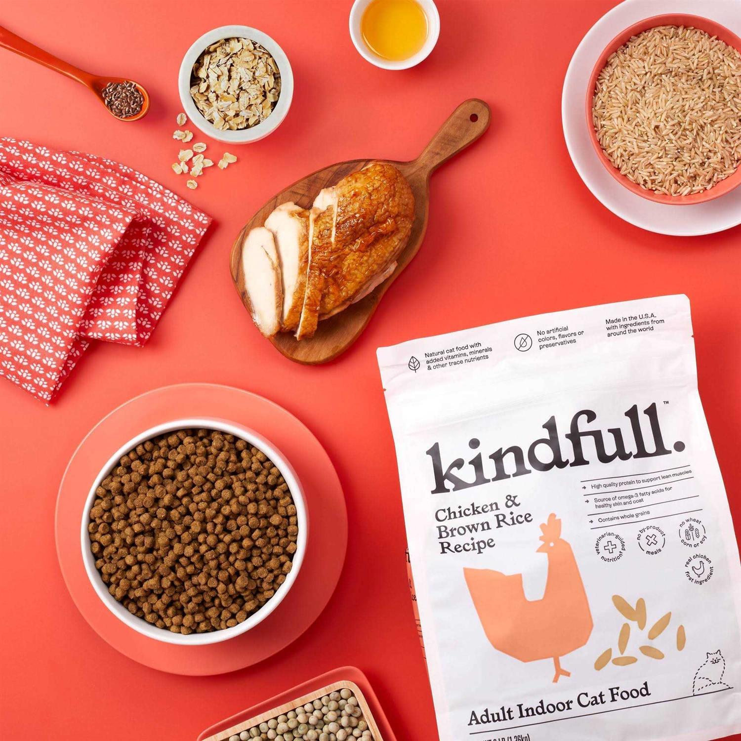 Alternative view of Kindfull Chicken and Brown Rice Dry Cat Food