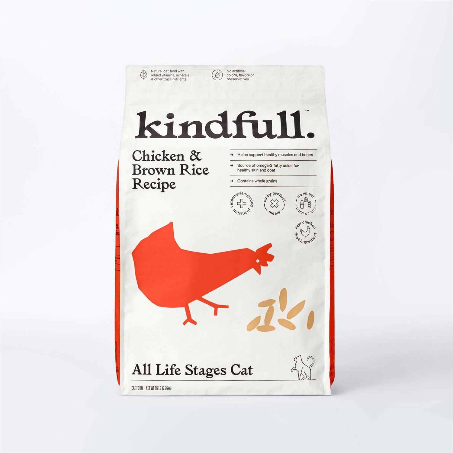 Kindfull Chicken and Brown Rice Dry Cat Food