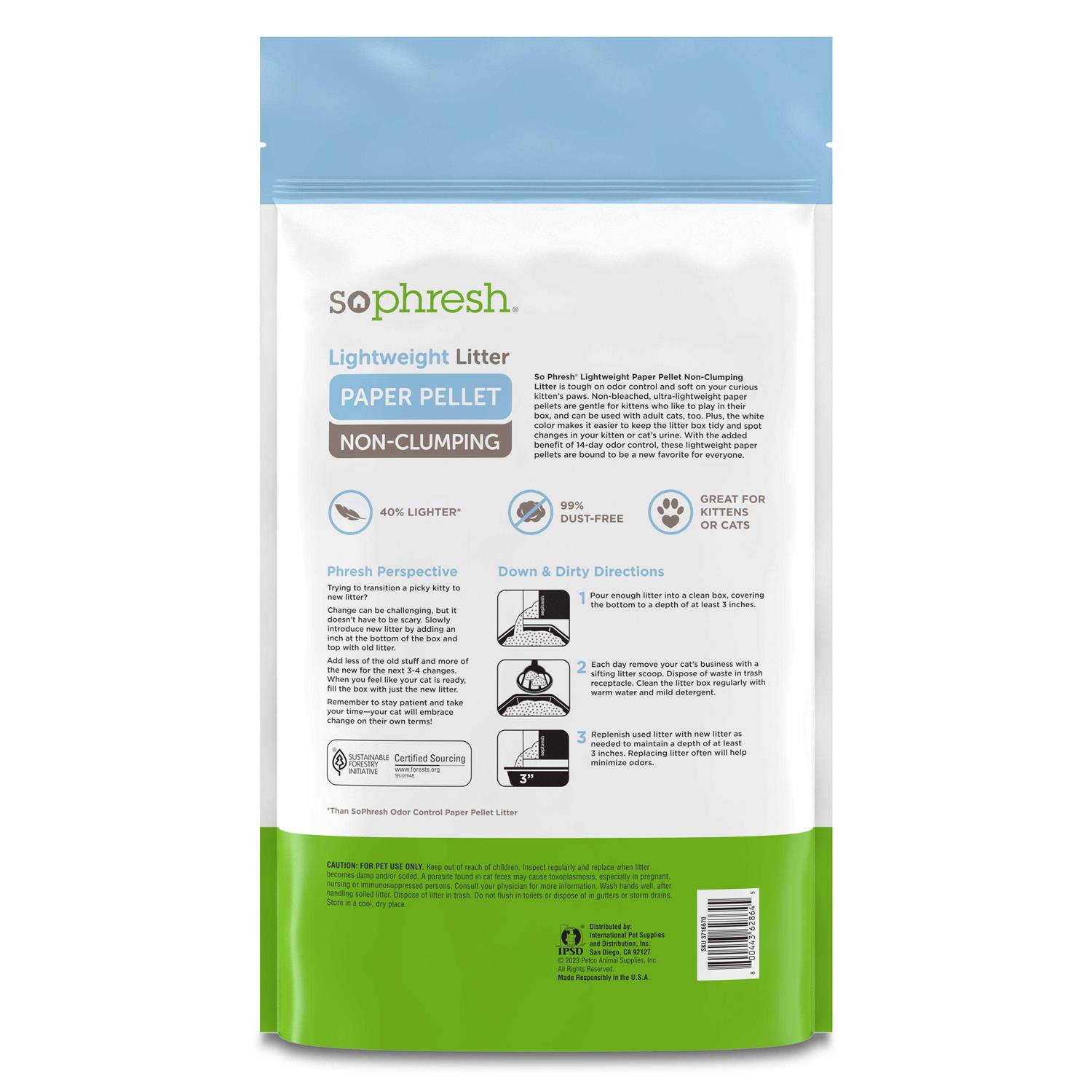 Alternative view of So Phresh Lightweight Paper Pellet Non-Clumping Cat Litter