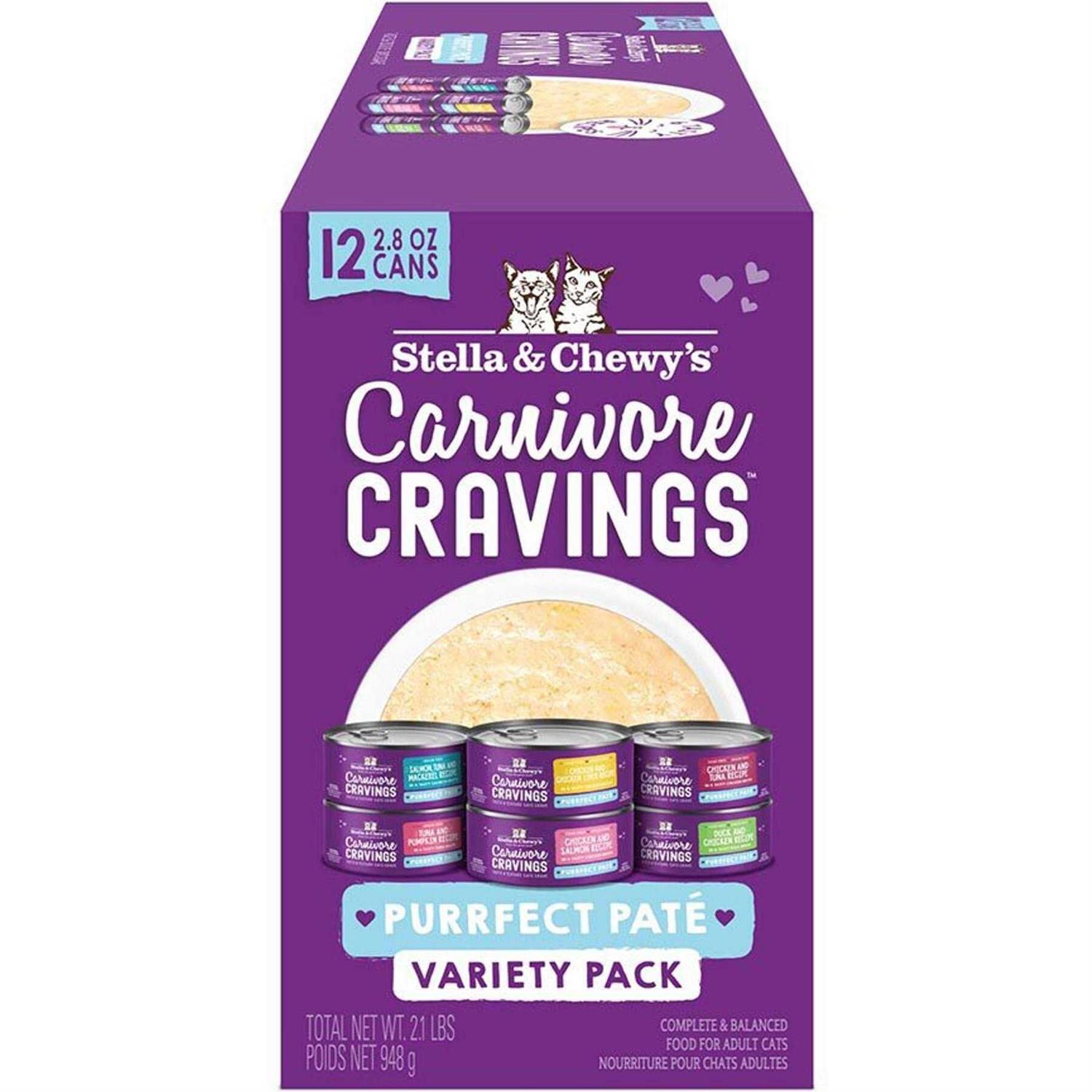 Stella & Chewy's Carnivore Cravings Purrfect Pate Variety Pack Cat Food