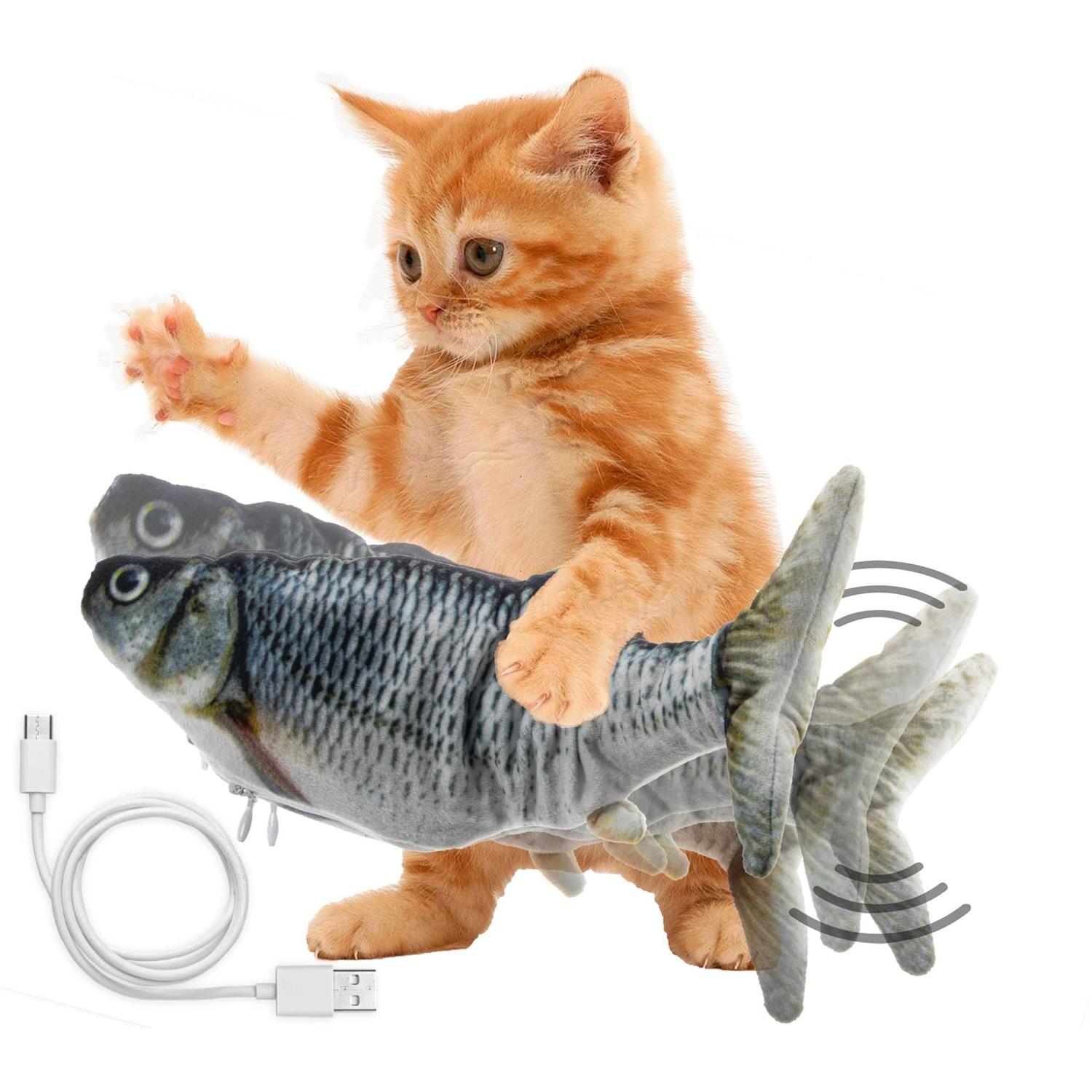 5 STAR SUPER DEALS Cat Flipping n Flopping Fish Cat Toy