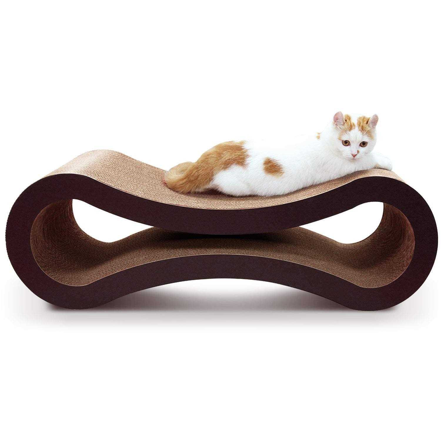 ScratchMe Cat Scratcher Cardboard Scratching Pad House Bed Furniture Protector