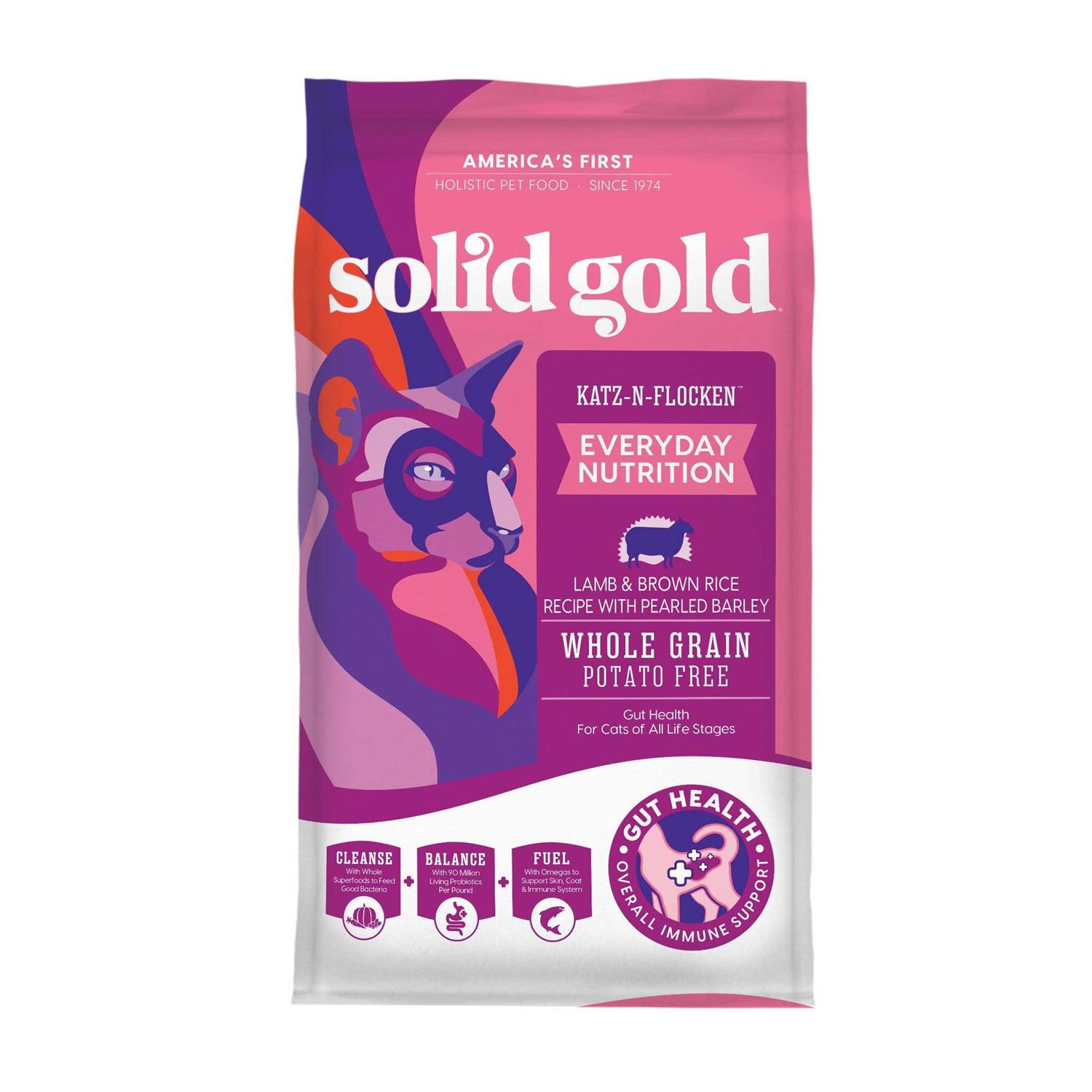 Solid Gold Katz-N-Flocken Lamb & Brown Rice Dry Cat Food