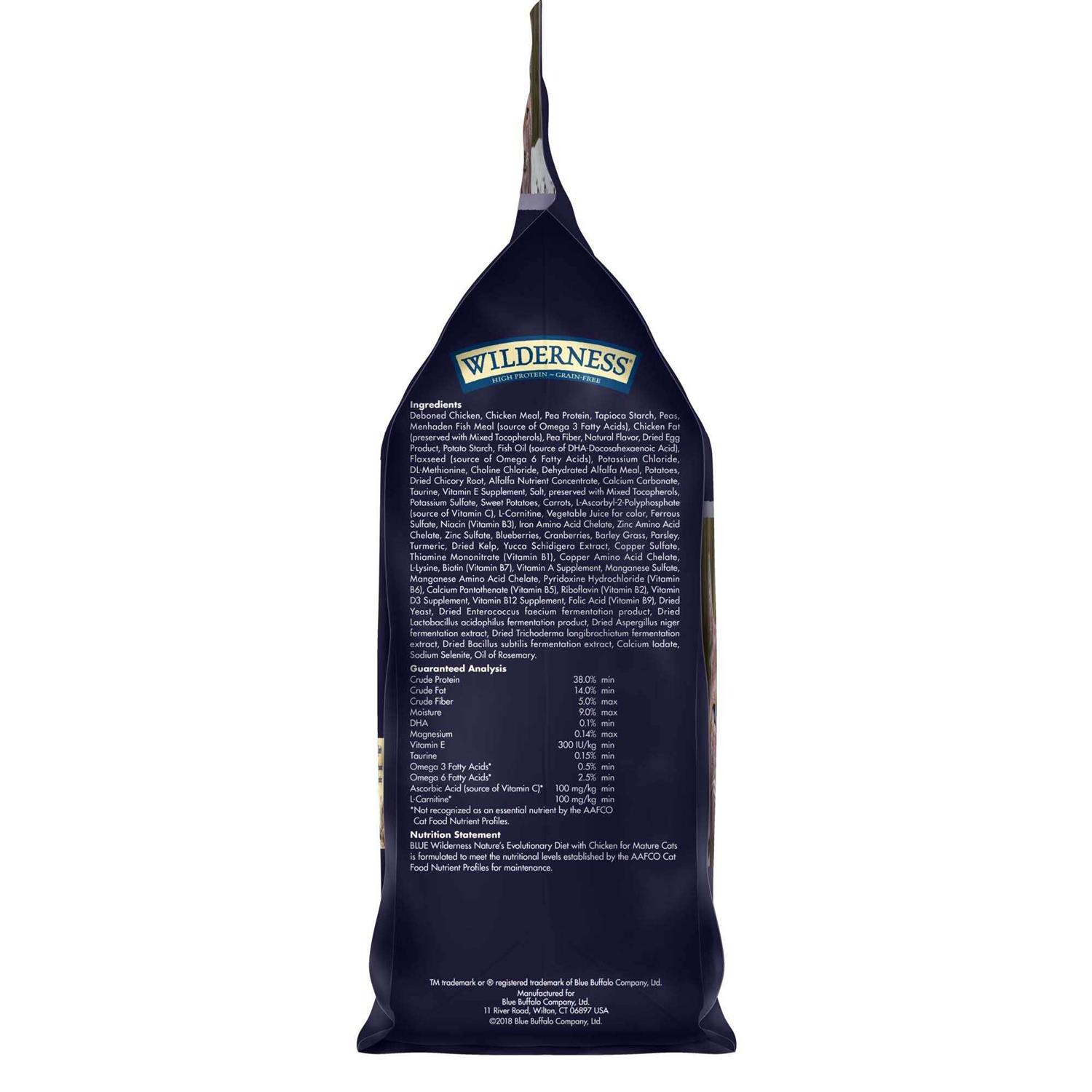 Alternative view of BLUE Wilderness Mature Cat Dry Food