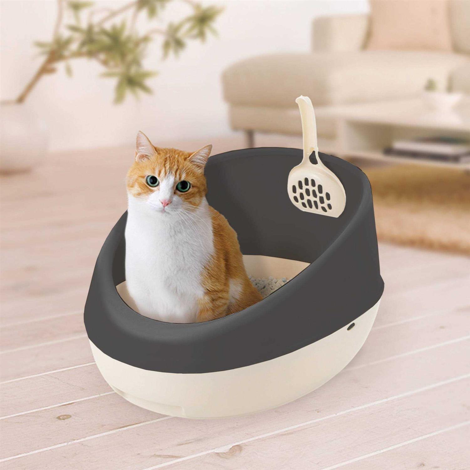 Alternative view of Richell PAW Trax Rimmed Cat Litter Pan
