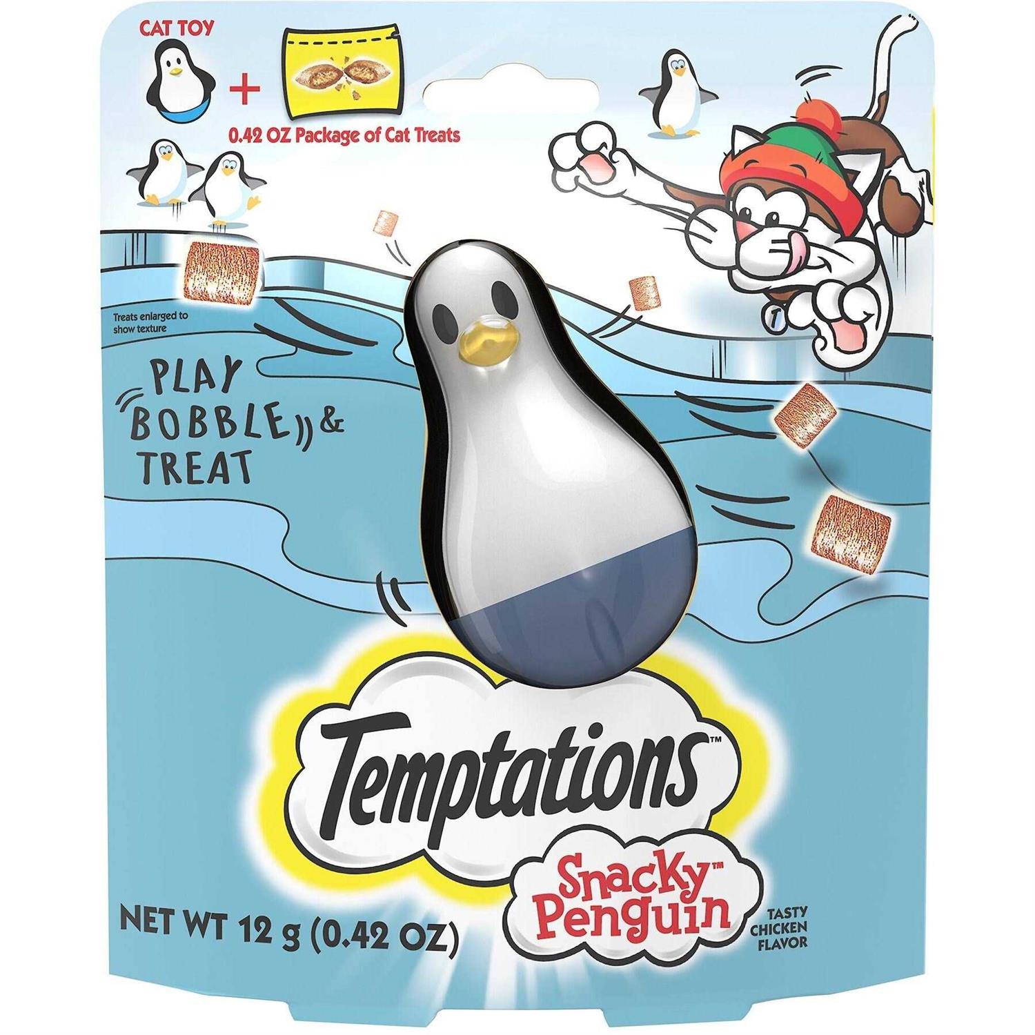 Temptations Snacky Penguin Treat Dispensing Cat Toy