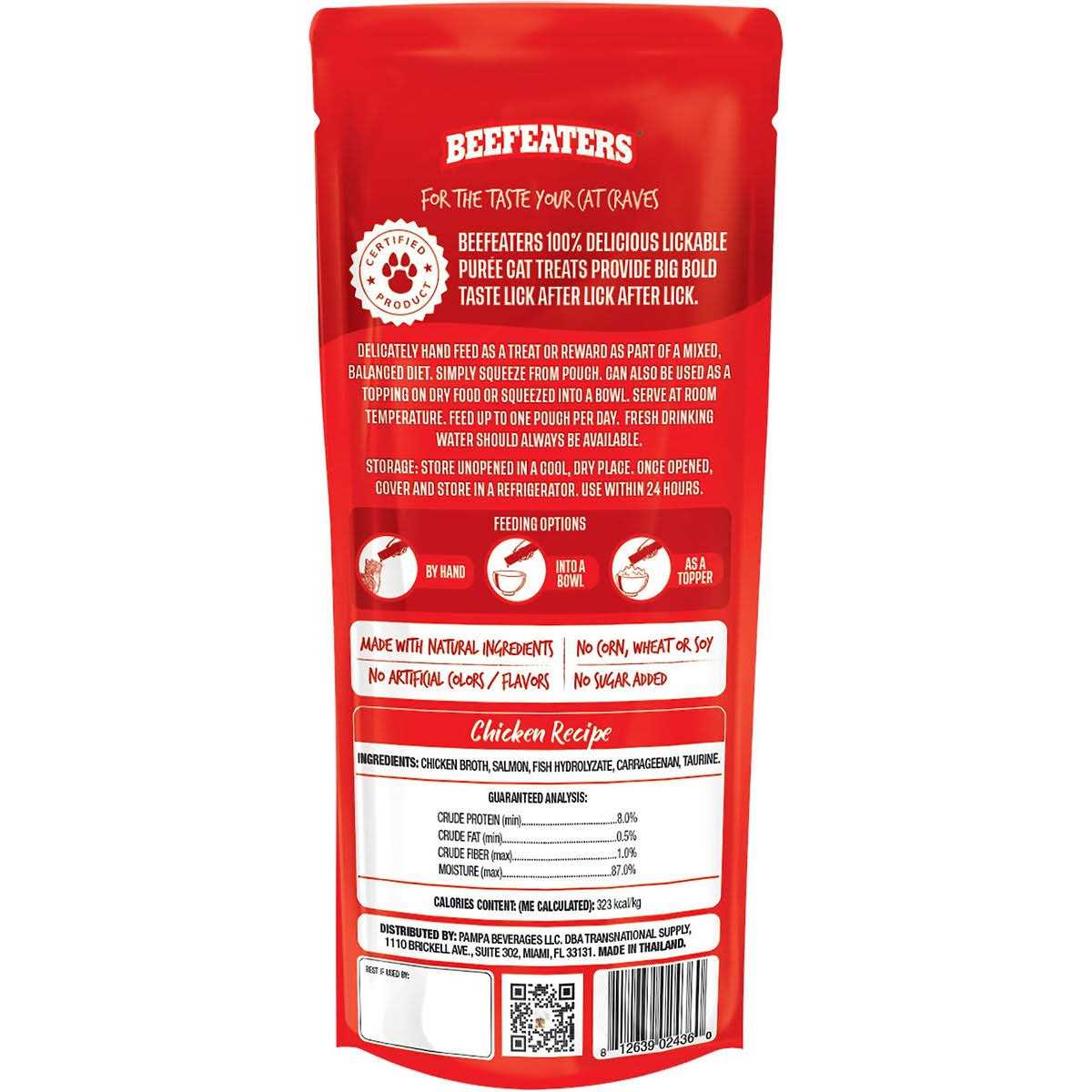 Alternative view of Beefeaters Lickables Puree Cat Treats