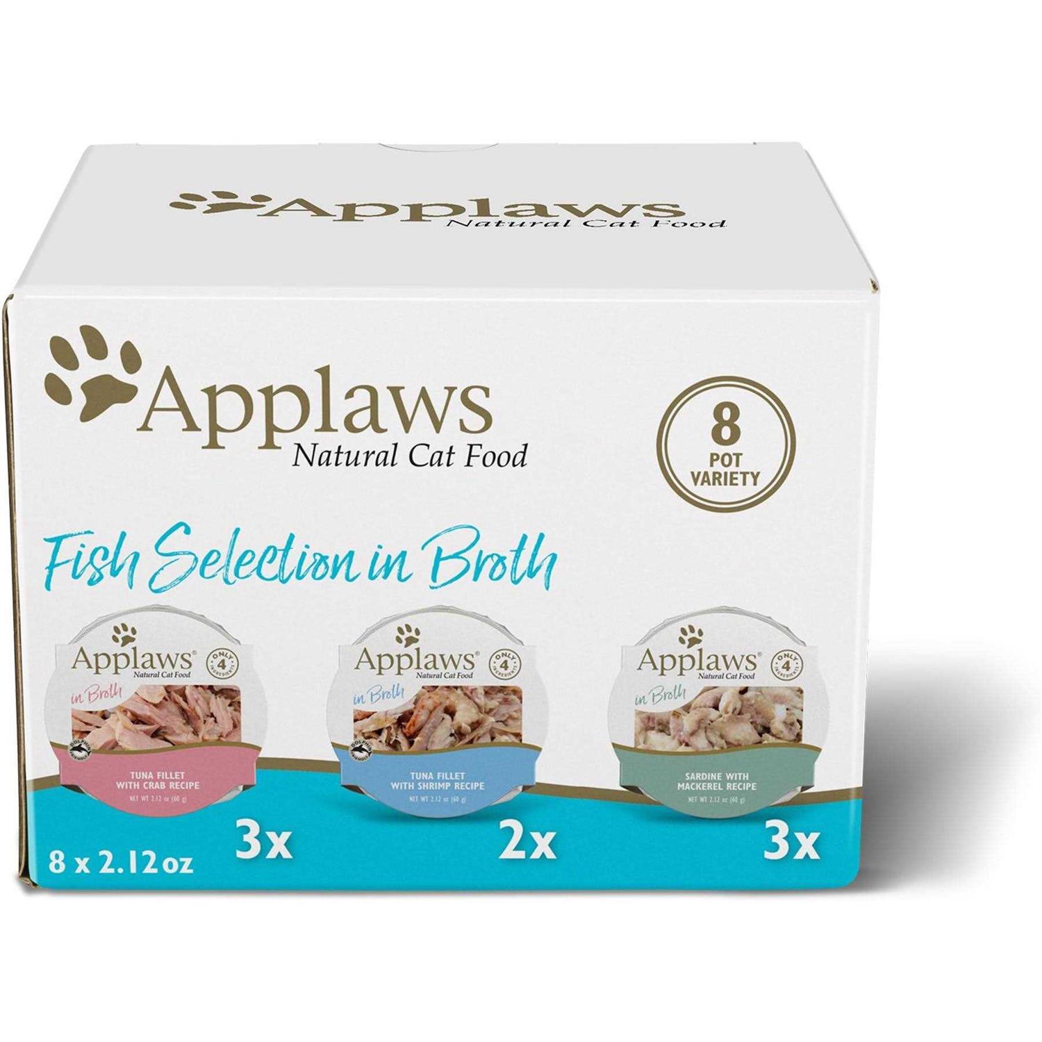 Applaws Natural Pot Multipack Fish Selection Wet Cat Food