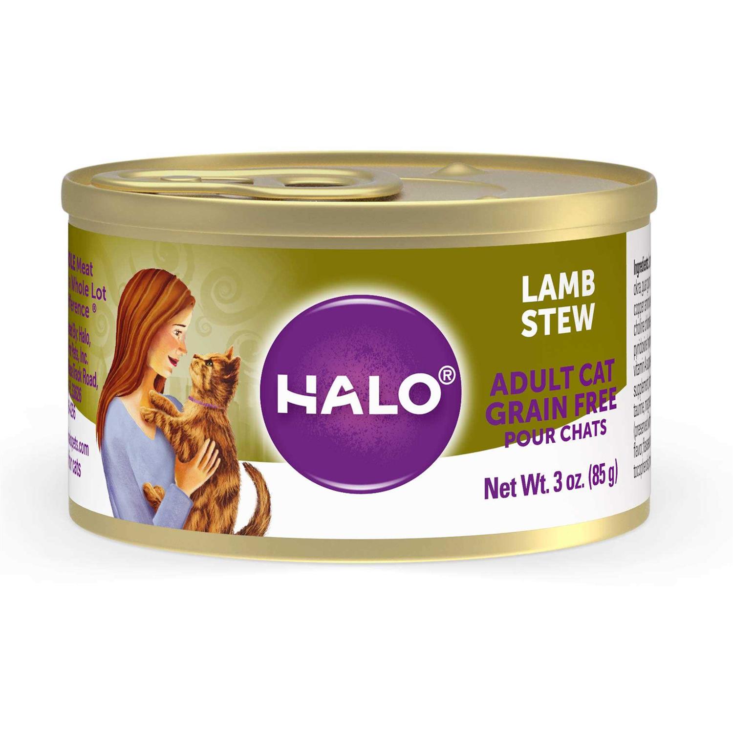 Halo Grain Free Salmon Stew Adult Cat Food